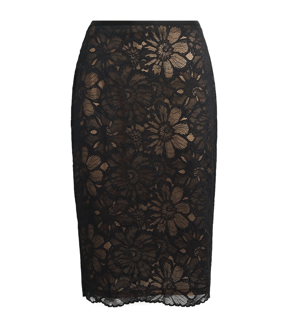 Lace Eleri Midi Skirt DBLK BLACK Image 1