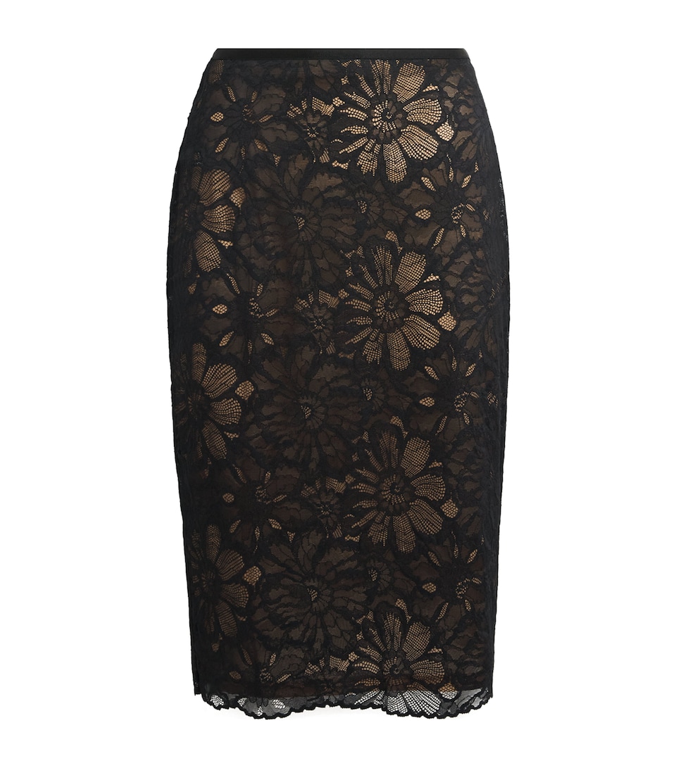 CAMILLA AND MARC Lace Eleri Midi Skirt Dblk Black