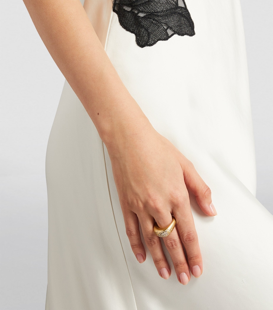 Big Yellow Gold and Champagne Diamond My Muse Urban Winter Ring YELLOW GOLD Image 2