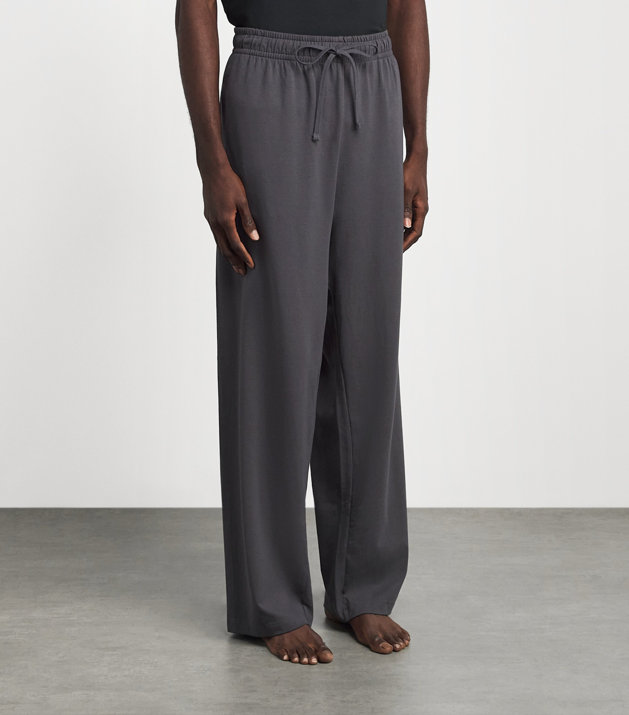 Skims Mens Jersey Lounge Straight Sweatpants Ash Image 4