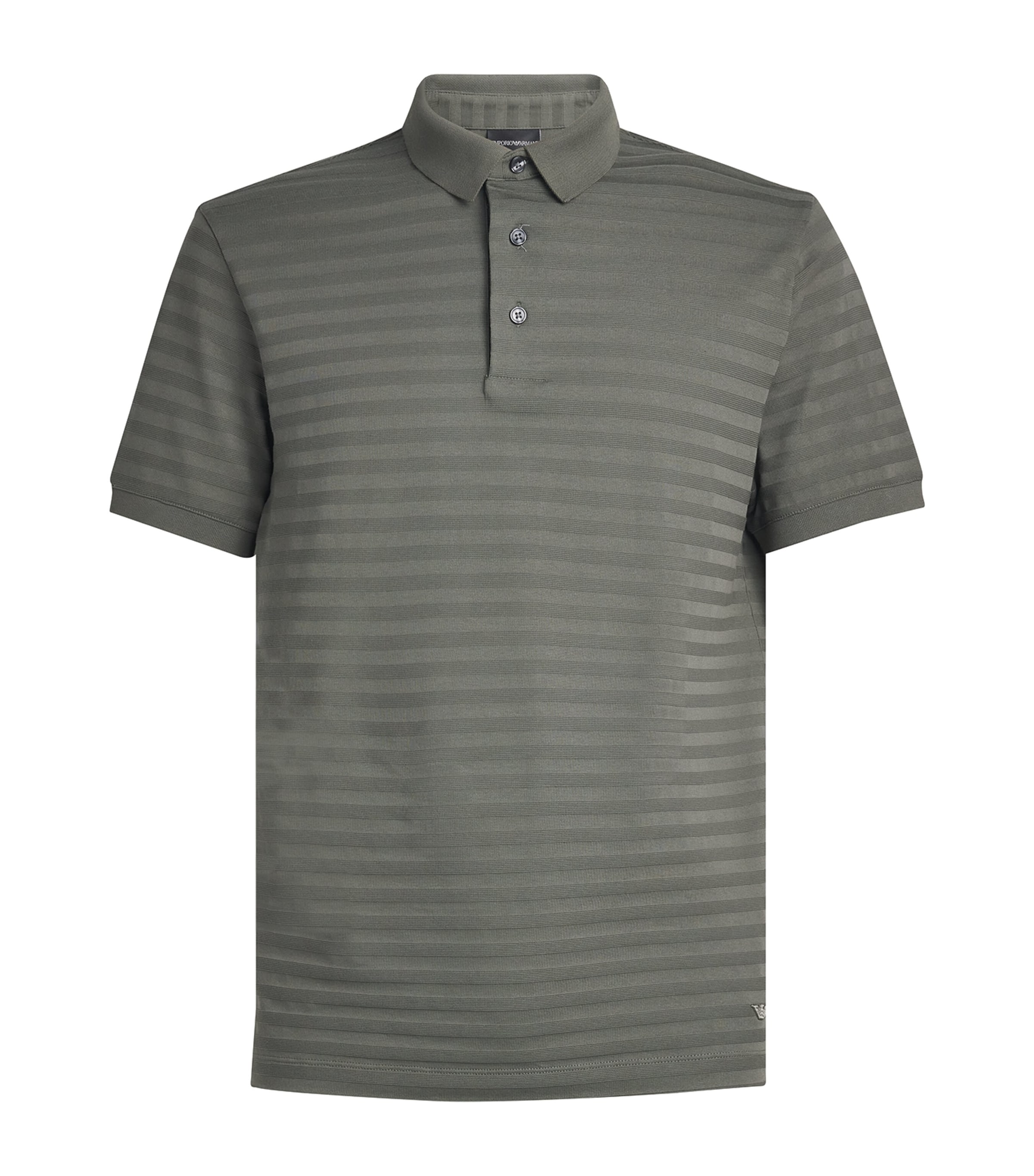 Emporio Armani Stripe Polo Shirt | Harrods US