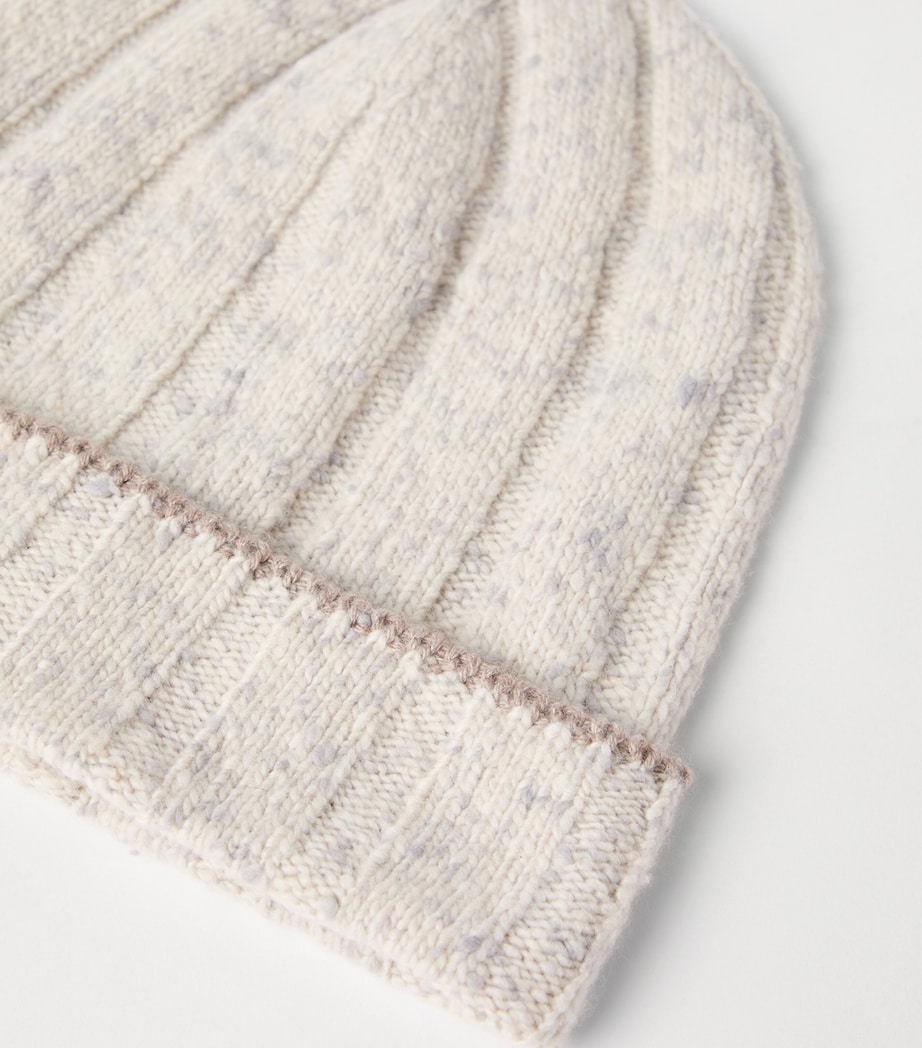 Cashmere Ribbed Beanie CMW26 Image 2