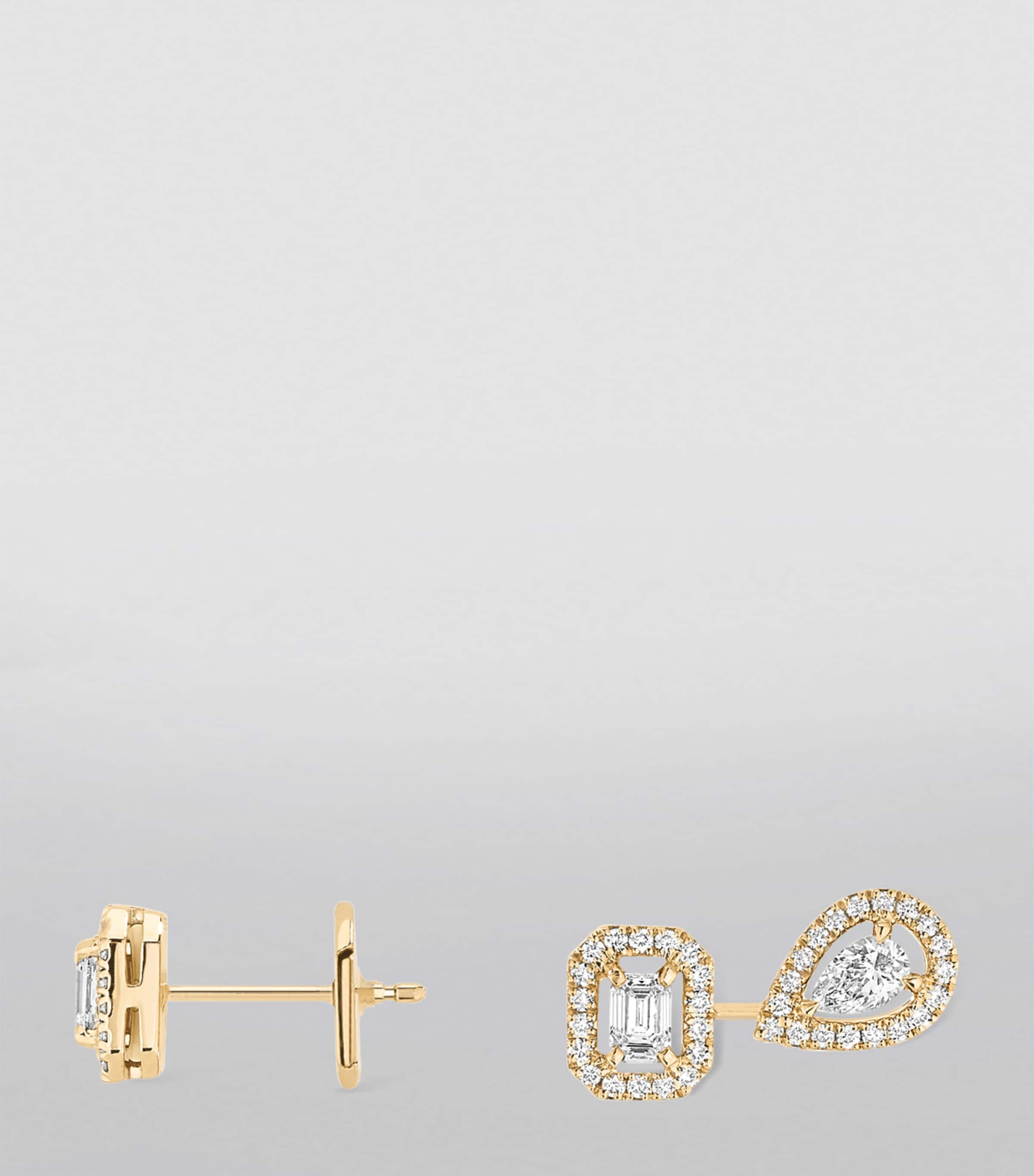 Yellow Gold and Diamond My Twin Earrings YELLOW GOLD Image 2