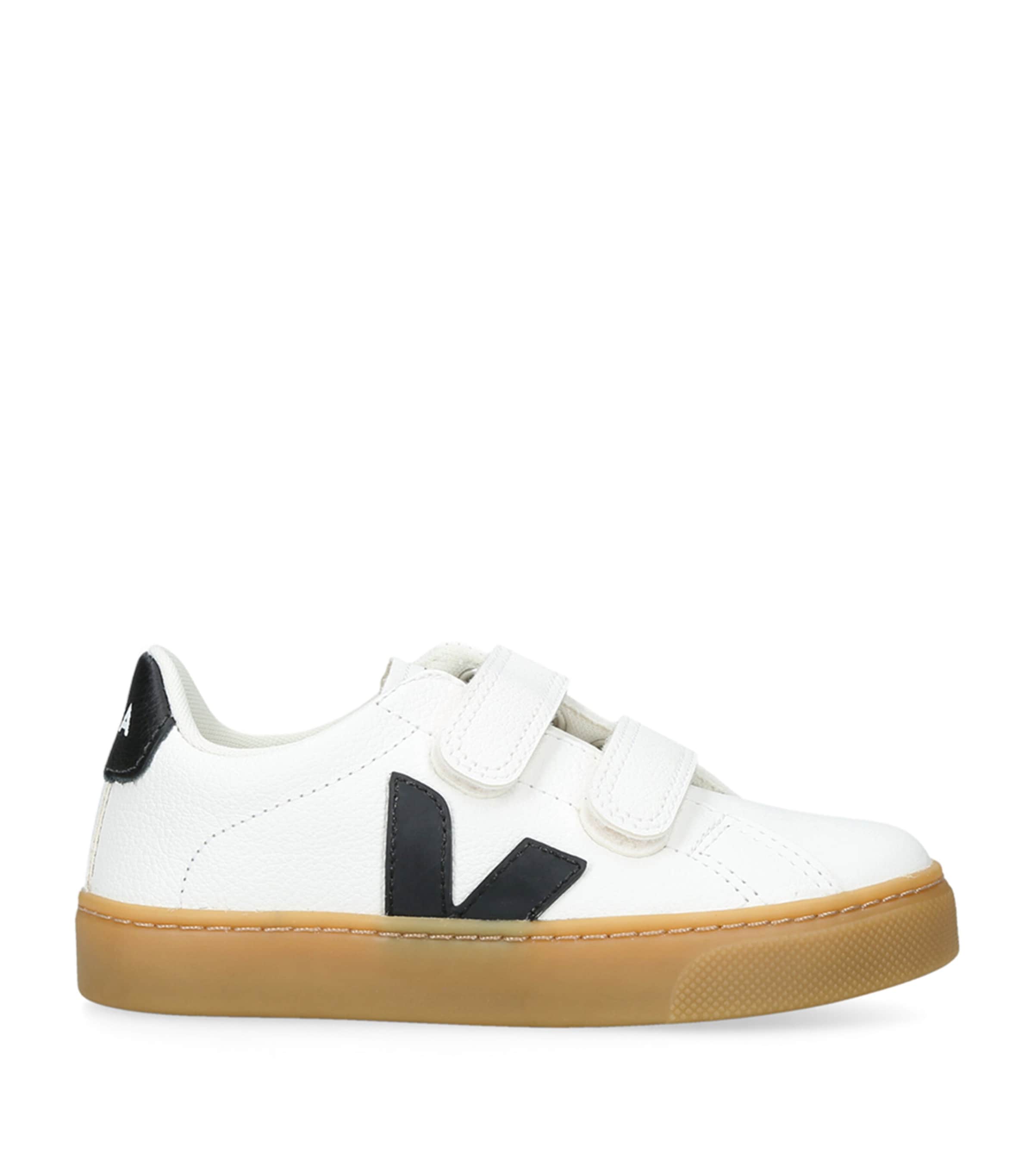 Veja Kids Leather Esplar Velcro Sneakers | Boys Shoes | Trainers | Designers | Veja