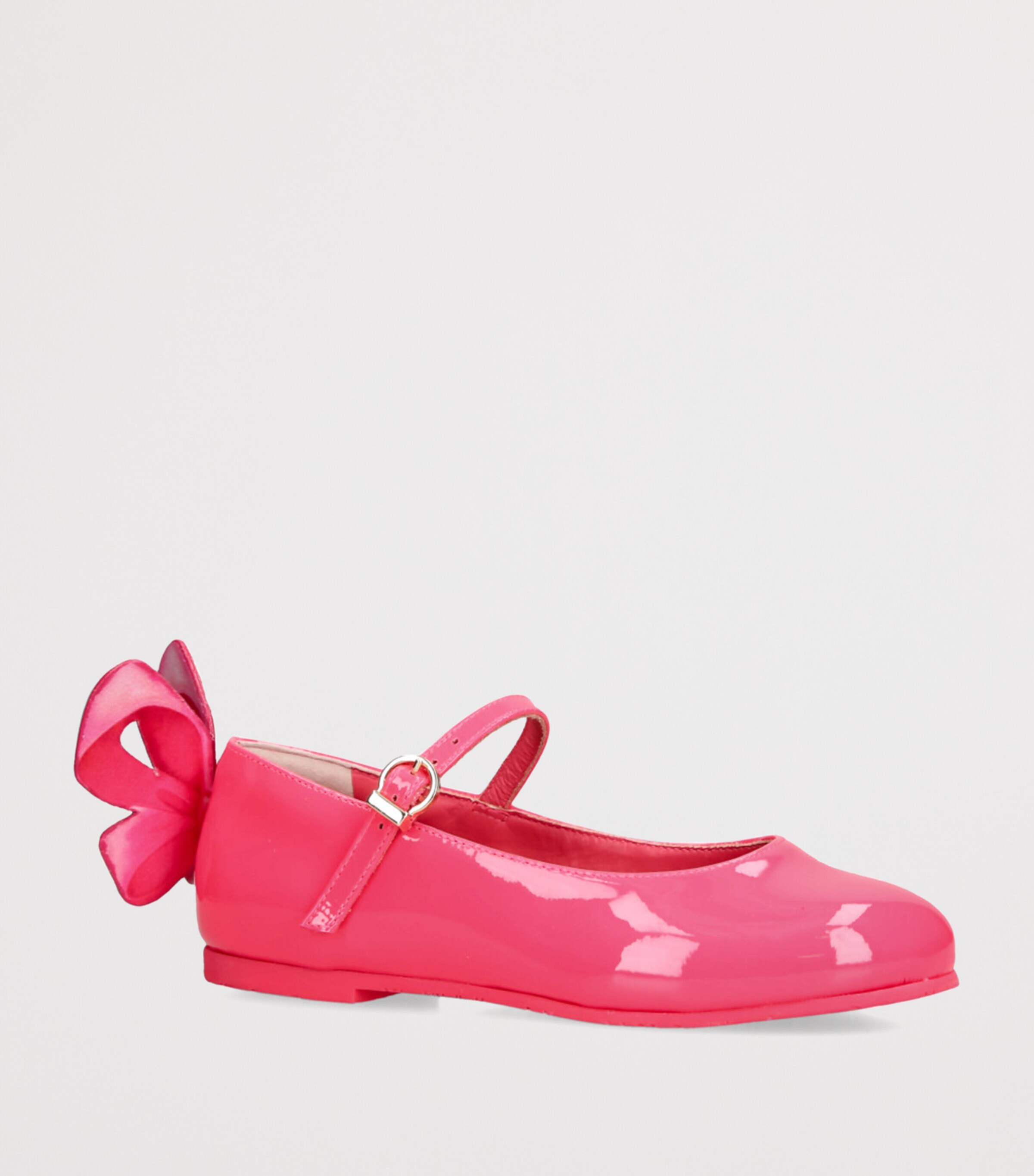 Leather Mademoiselle Ballet Flats FUCHSIA Image 3