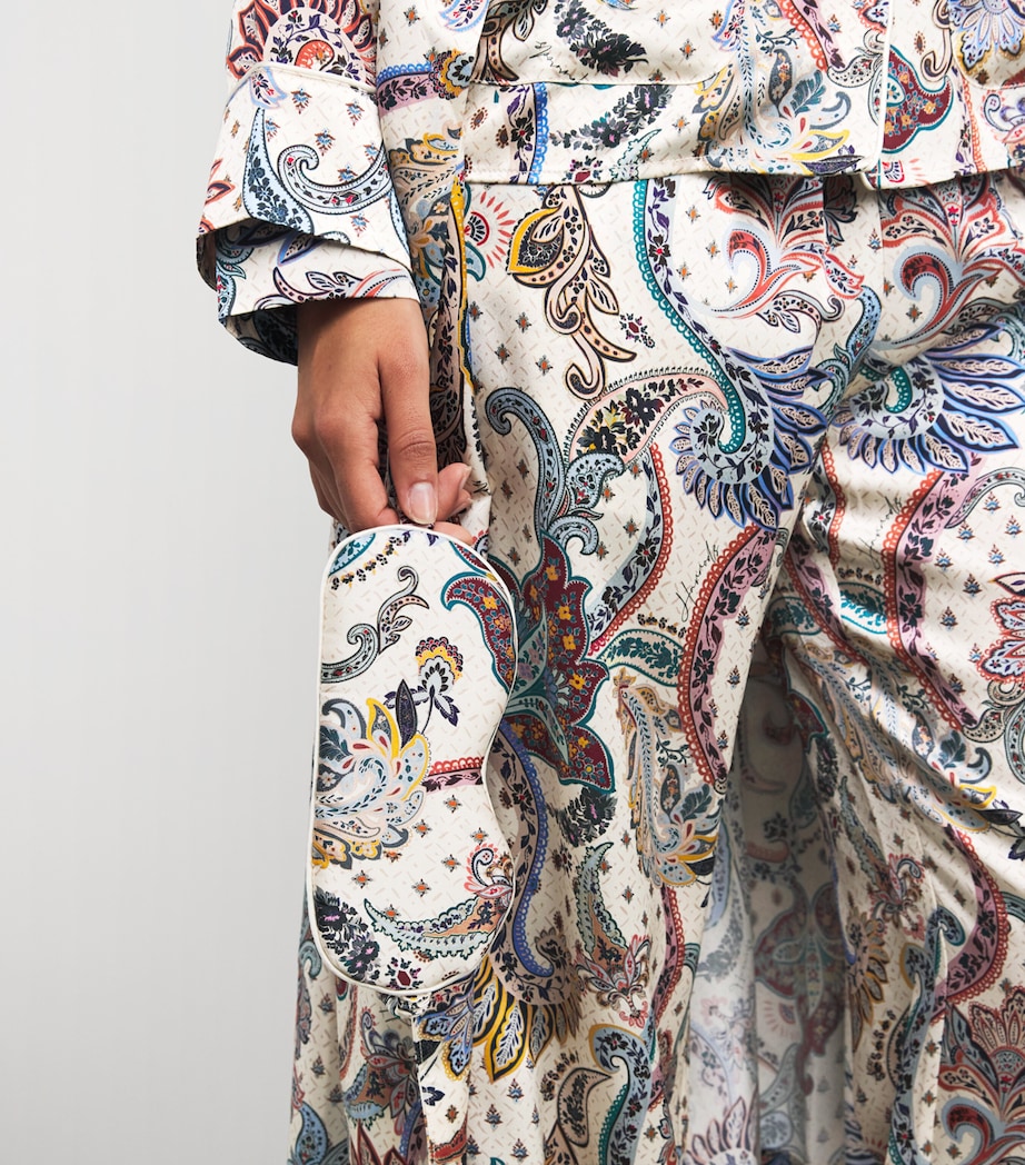 Silk Paisley Sleep Mask MULTI Image 2