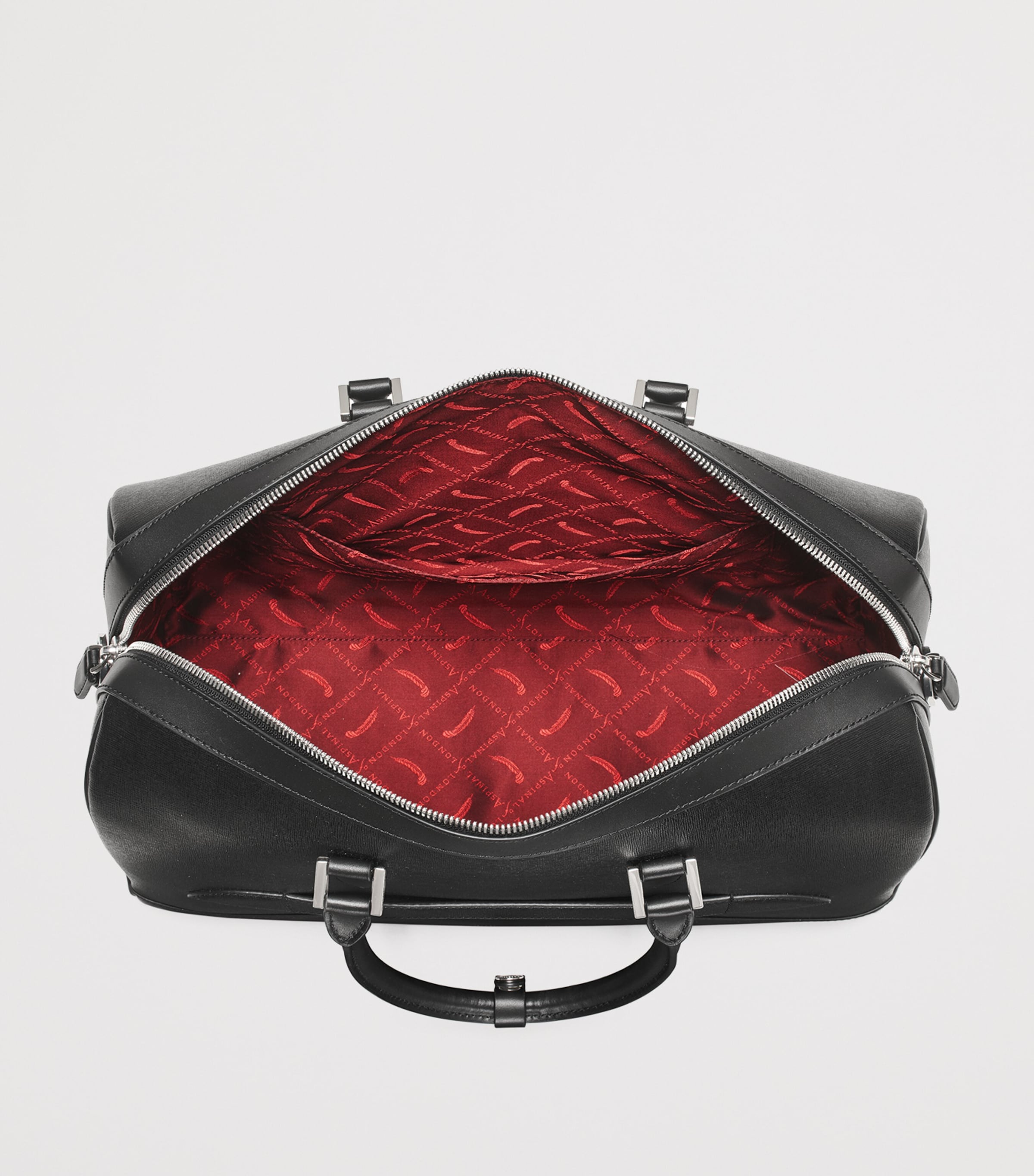 Leather Connaught Holdall BLACK Image 5