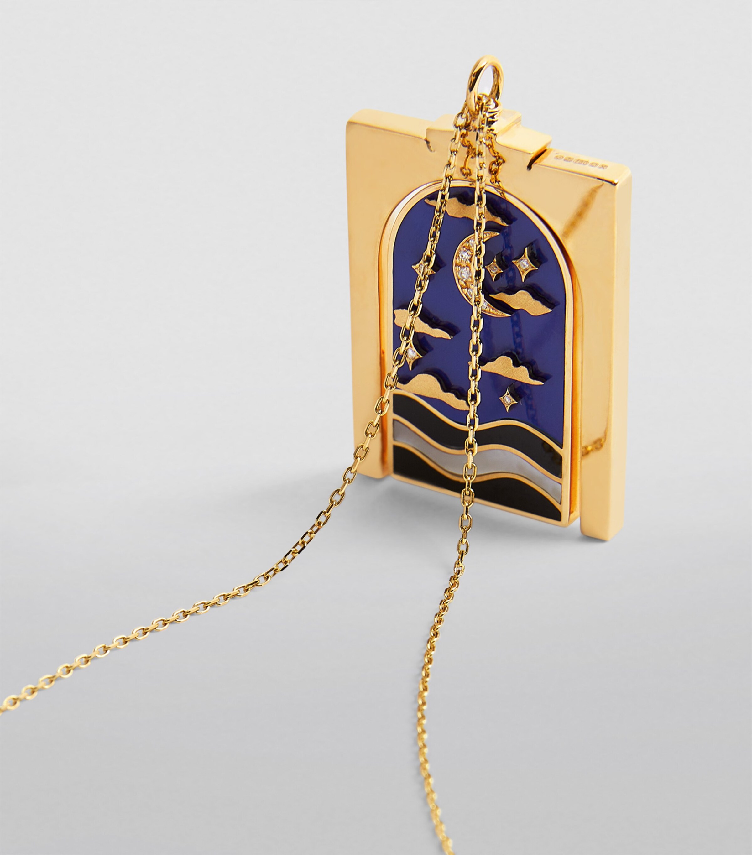 L'ATELIER NAWBAR Yellow Gold, Diamond and Mother-of-Pearl Leili Nhari Necklace Image 5
