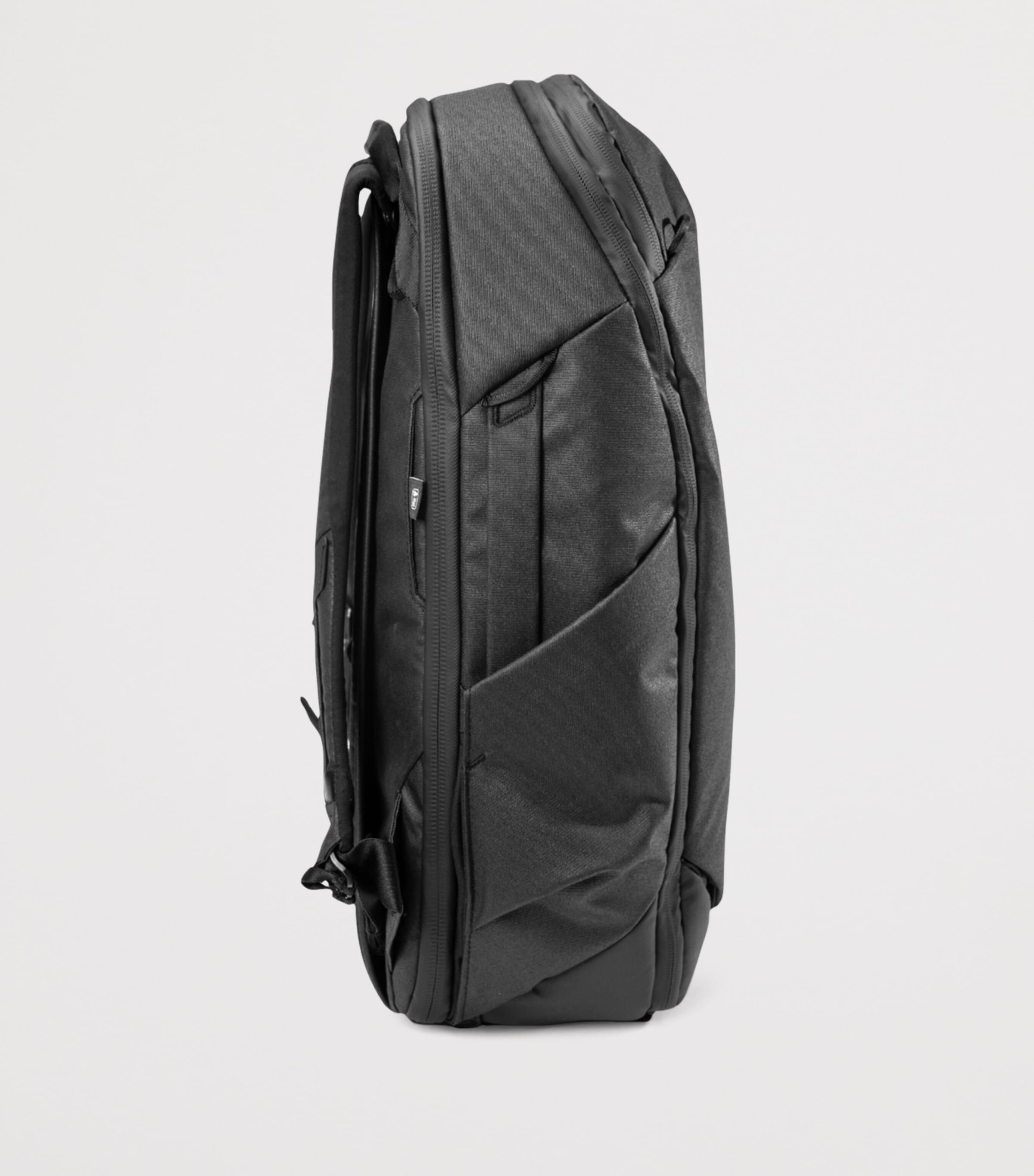 Canvas Expandable 30-Litre Travel Backpack BLACK Image 3