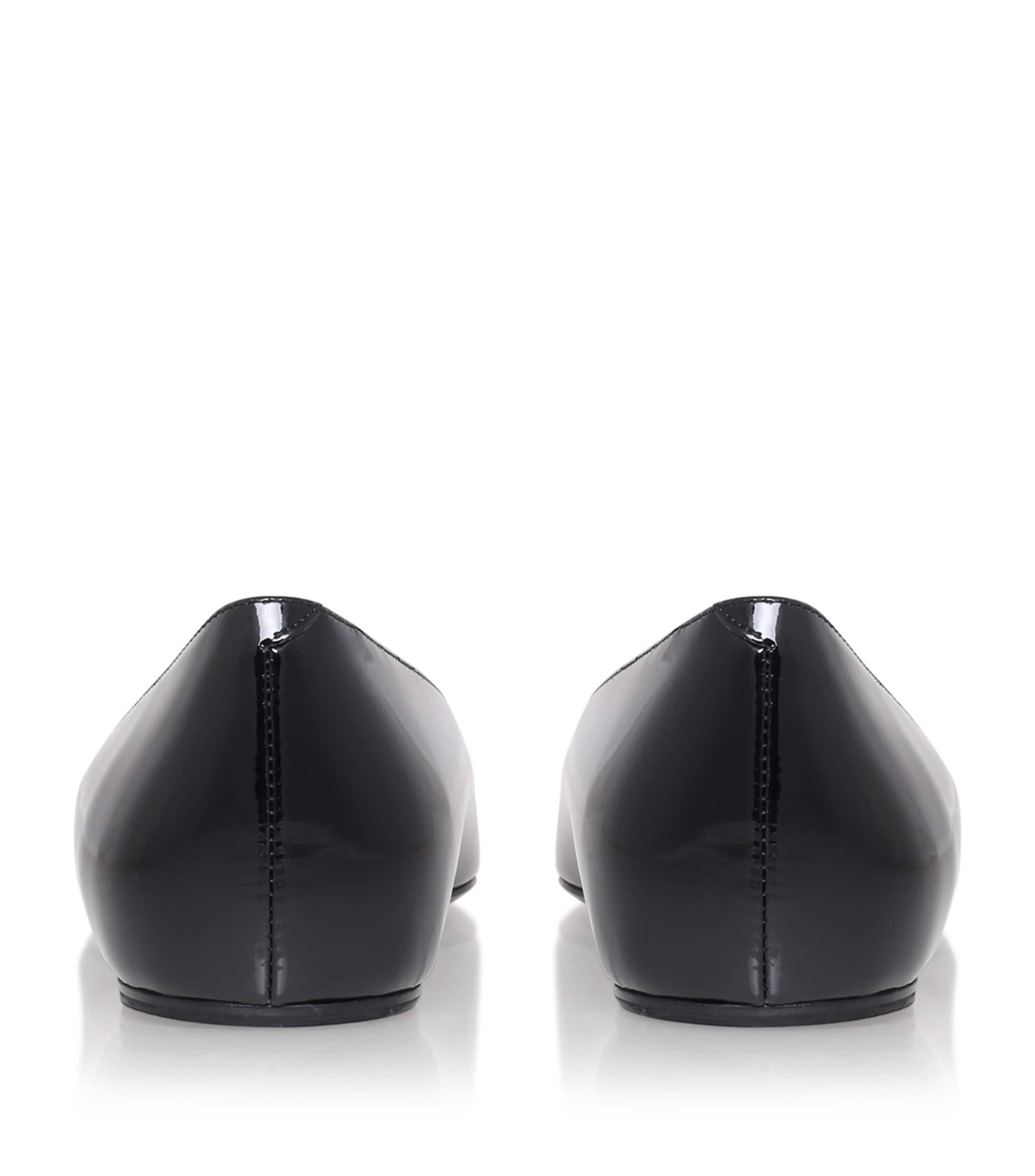 Patent Quadrata Trompette Ballet Flats BLACK Image 4