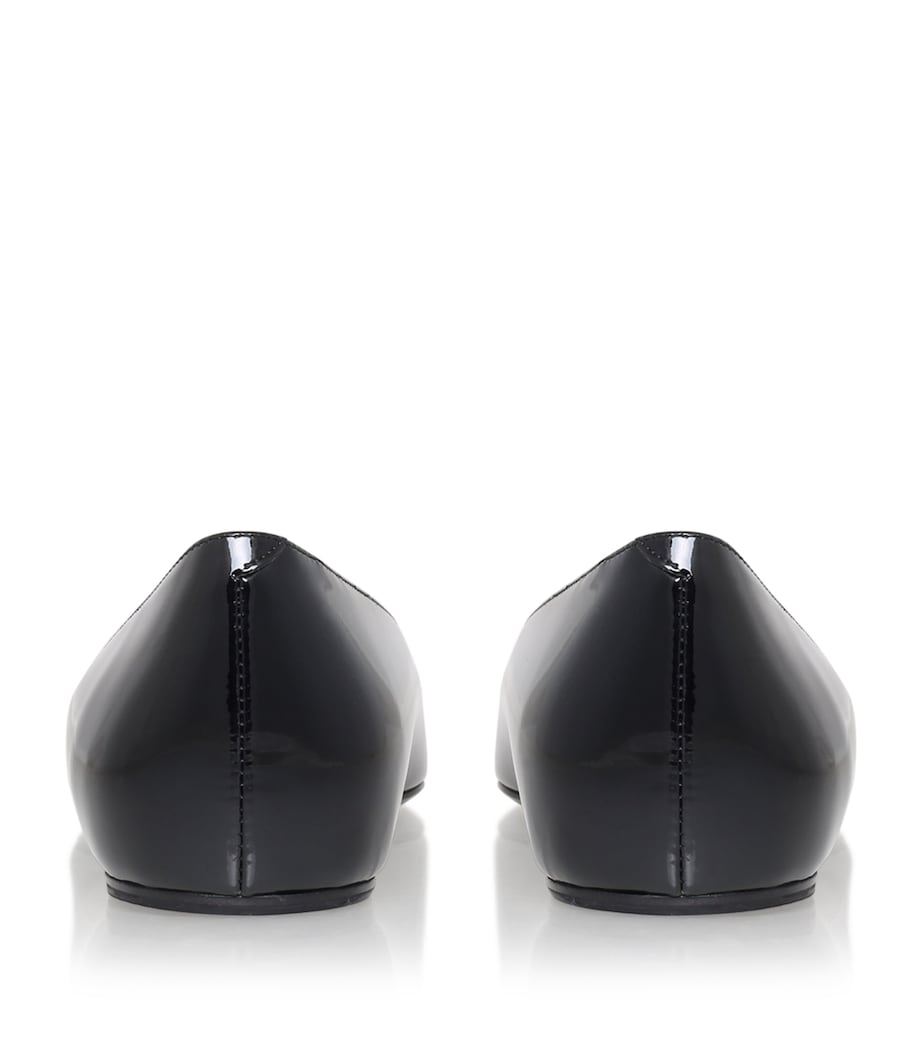 Patent Quadrata Trompette Ballet Flats BLACK Image 4