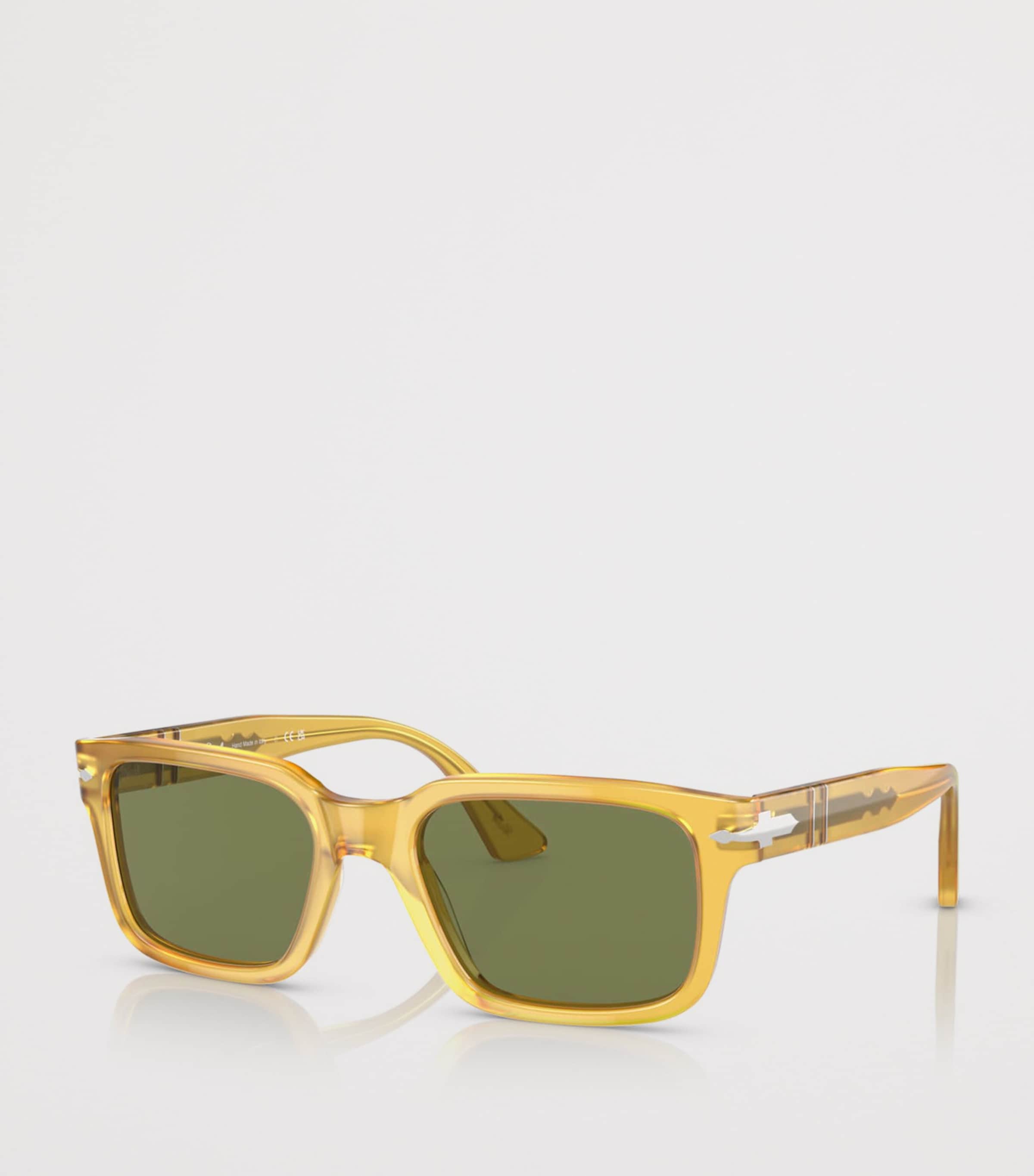 Persol Acetate Rectangle Sunglasses Beige Image 2