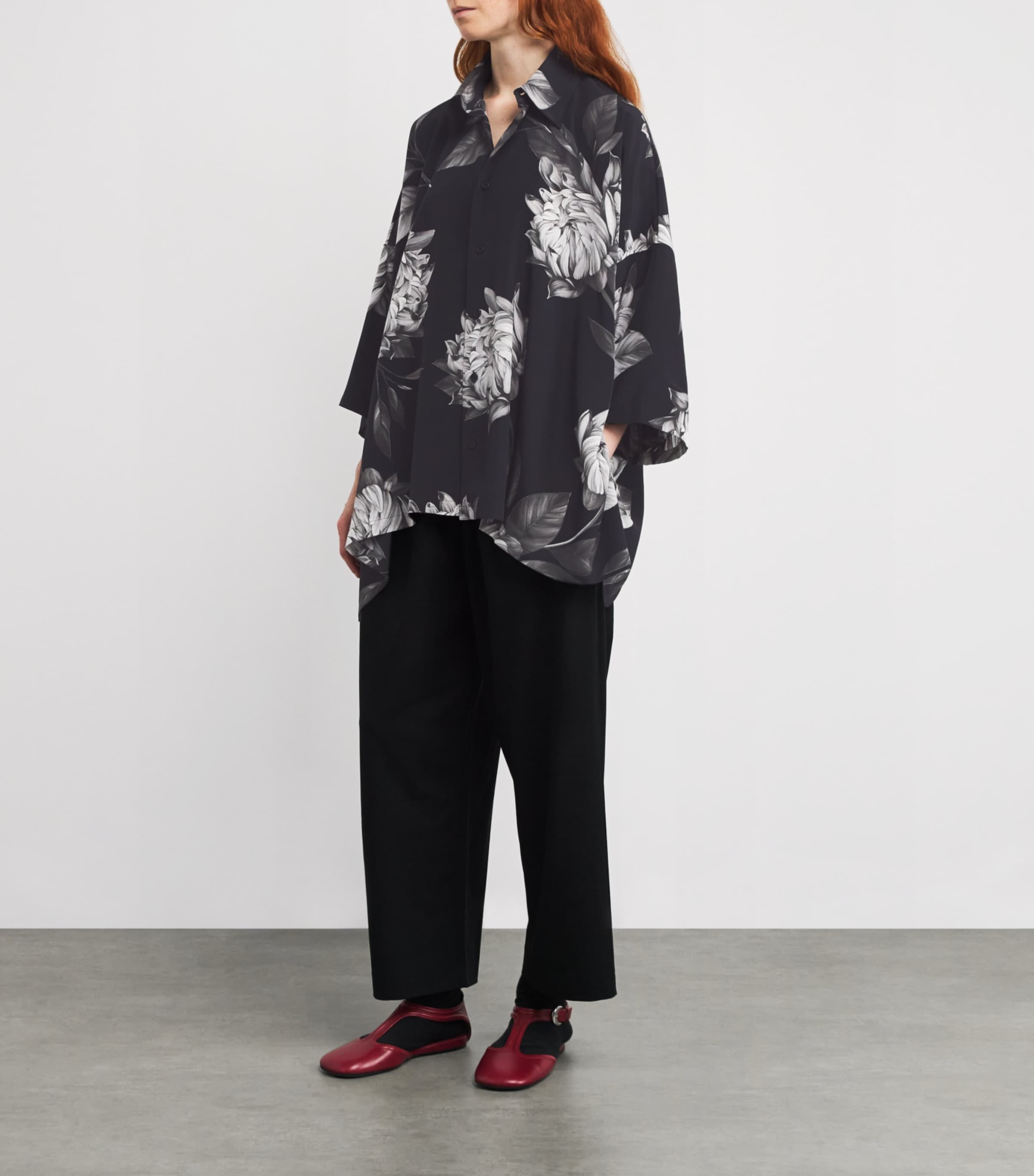 Silk Floral Shirt MNOCHROM Image 2