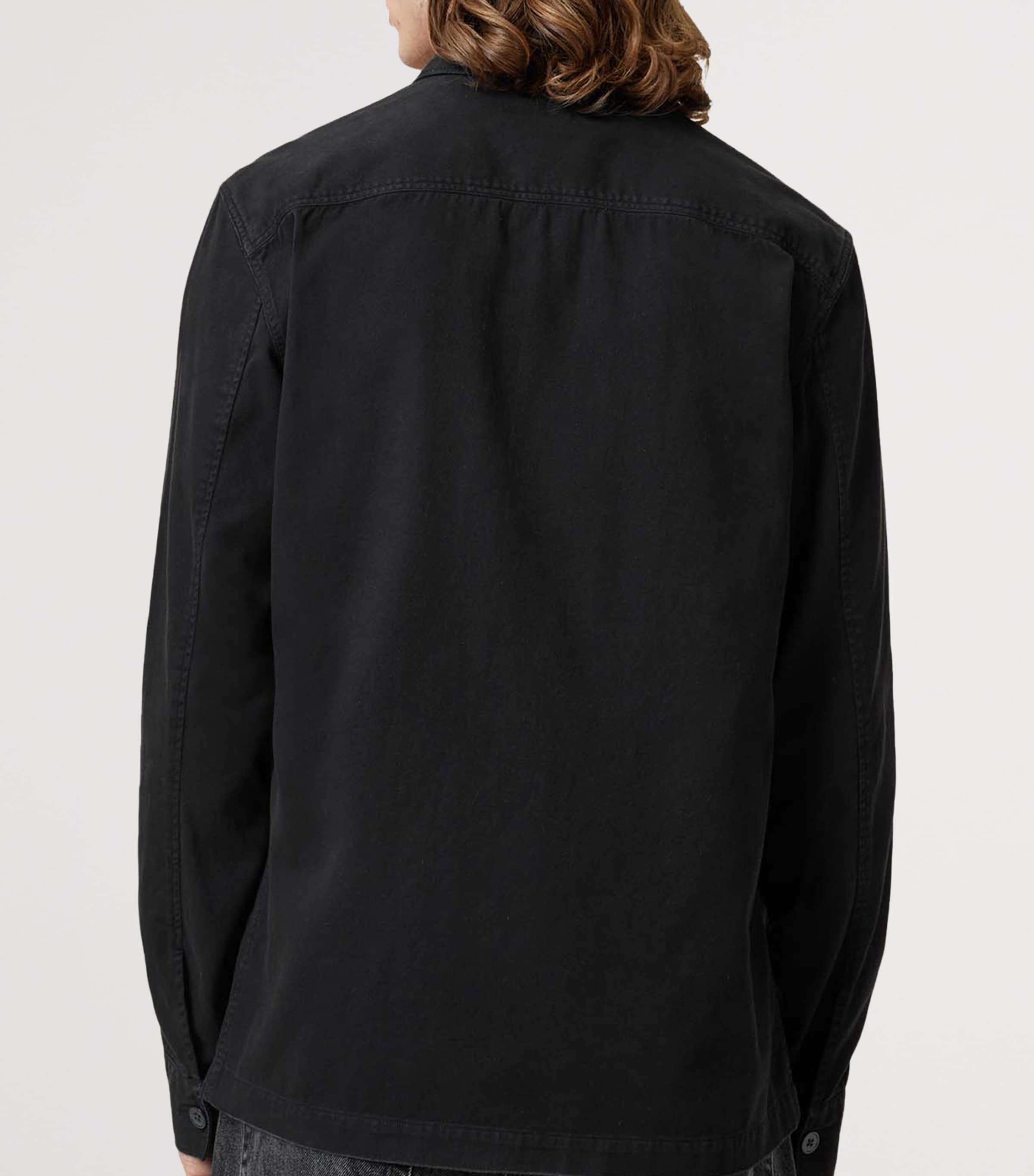 Cotton Spotter Overshirt BLACK Image 5