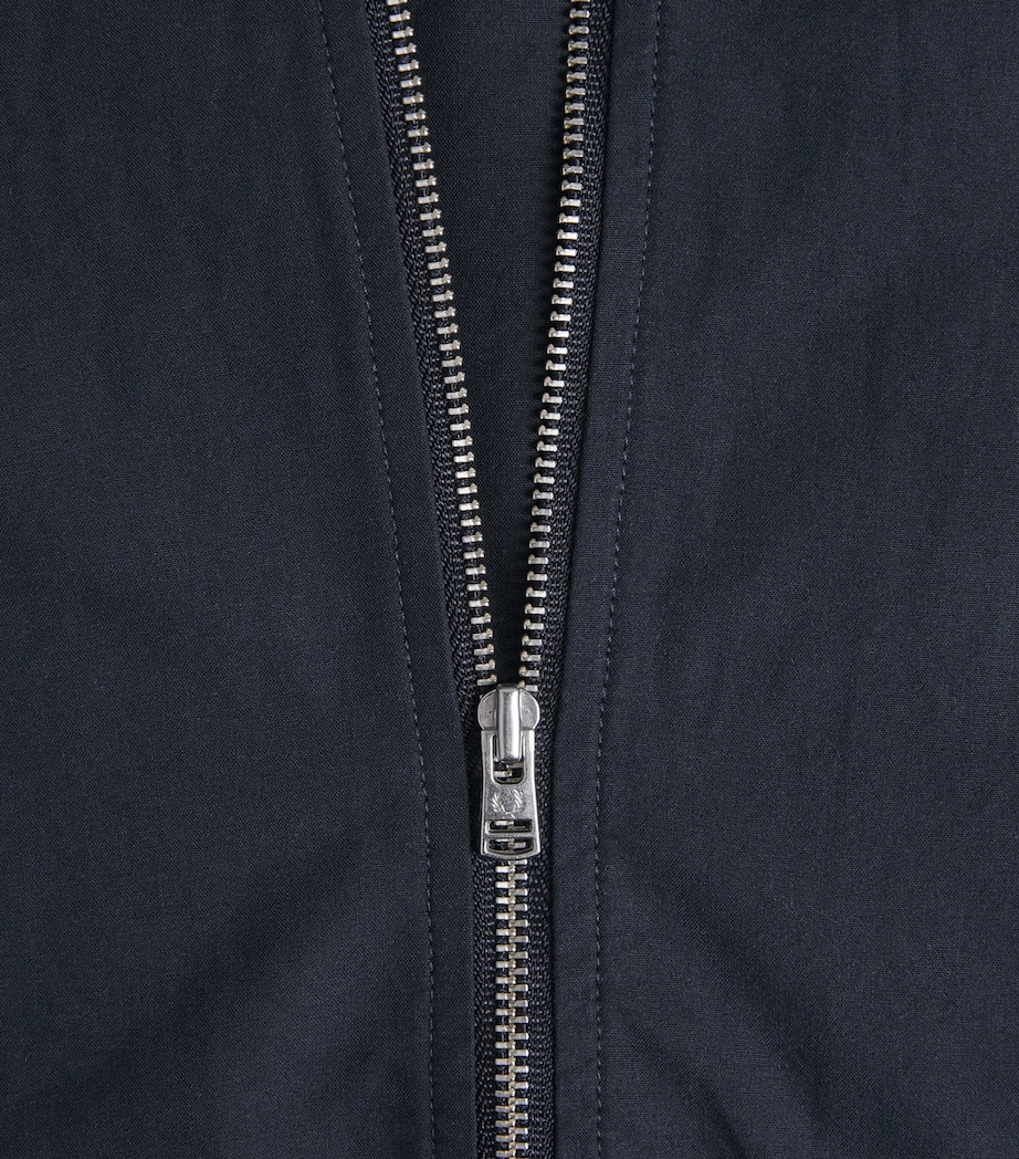 Fred Perry Mens Zip-Up Overshirt Navy Image 6