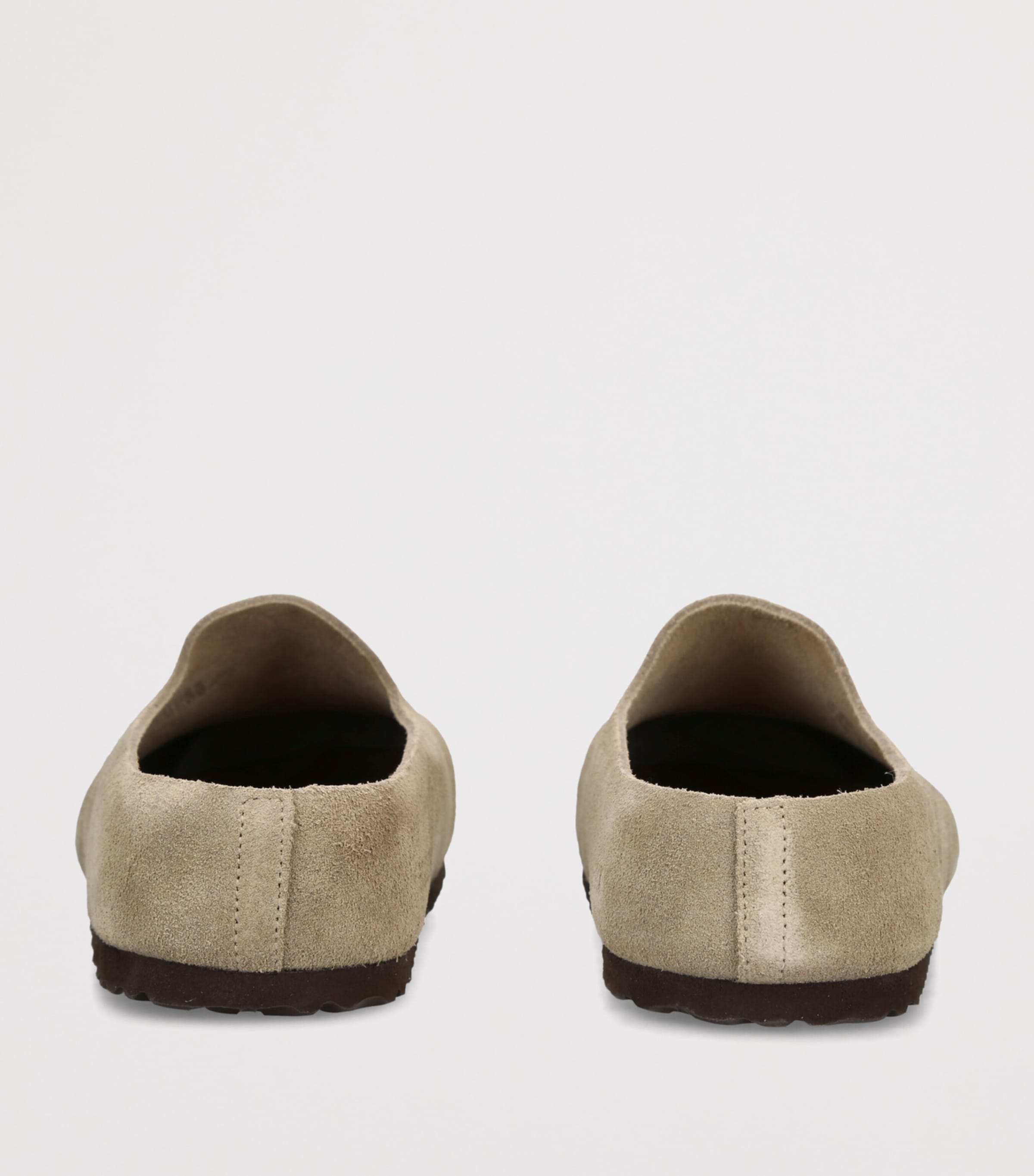 Birkenstock Suede Amsterdam Wrapped Clogs Taupe Image 2