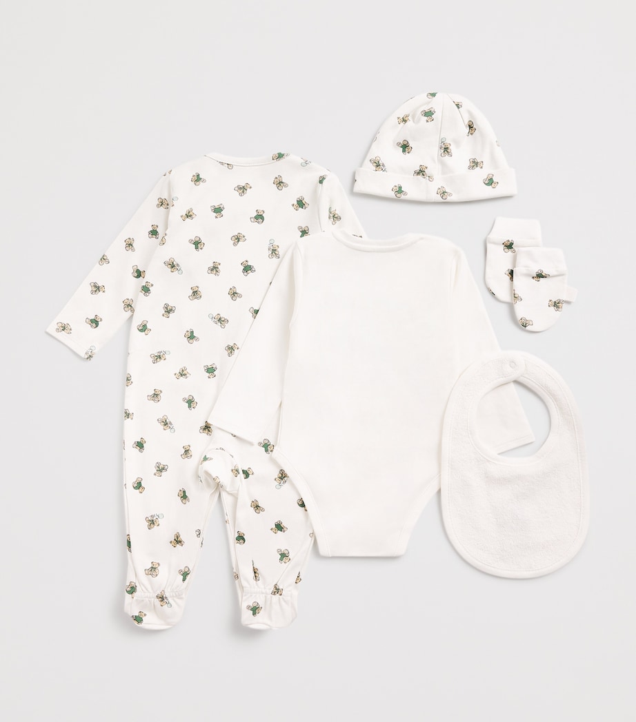 Pima Cotton Bear Baby Gift Set (0-18 Months) IVORY Image 2