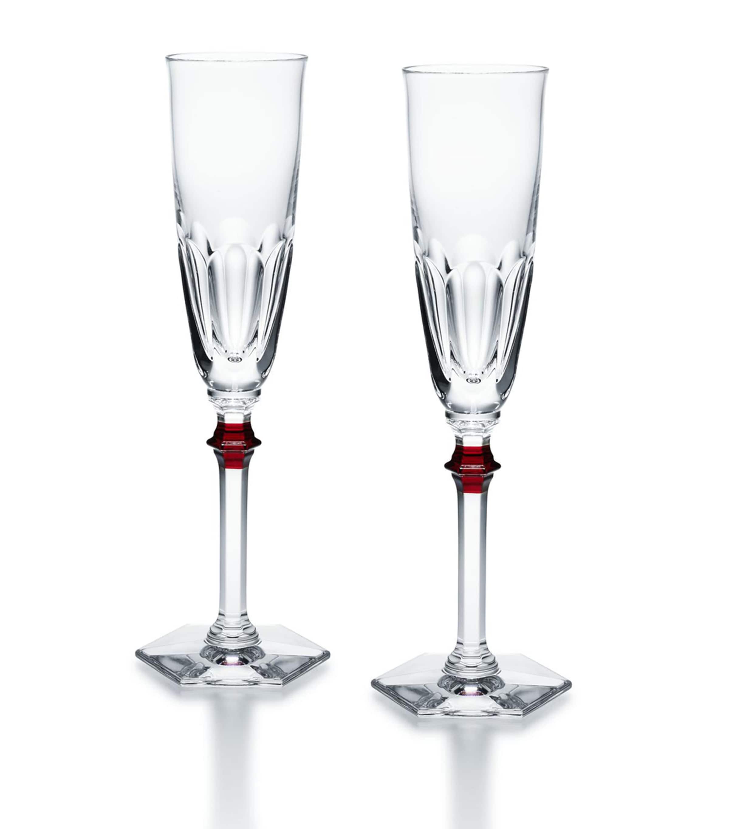 Baccarat Harcourt Eve Set Of 2 Lead Crystal Flutes