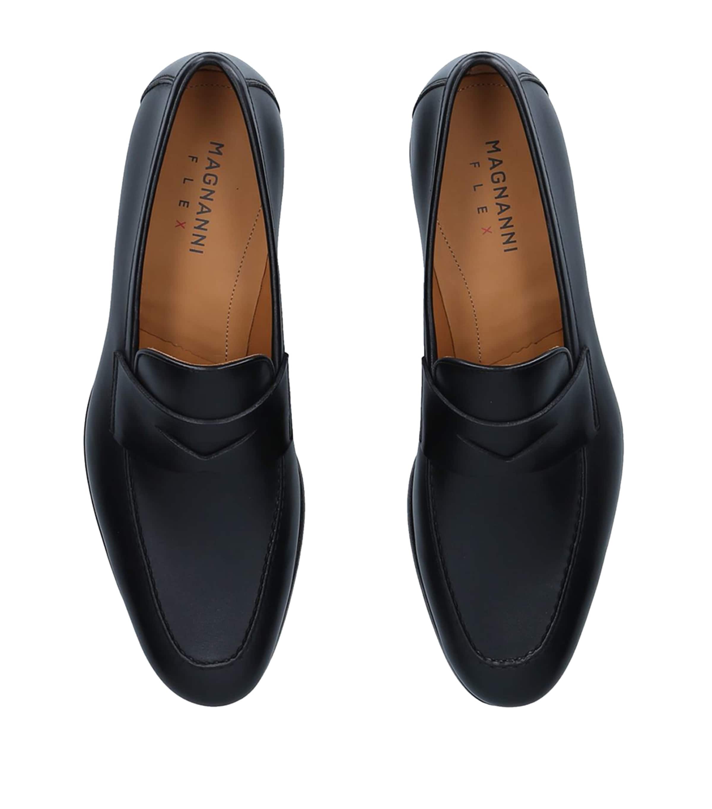 Leather Delos Dress Loafers BLACK Image 4
