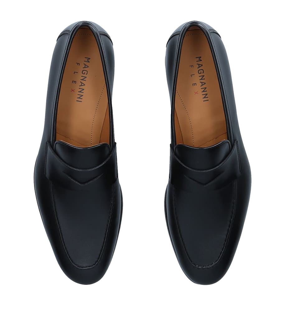 Leather Delos Dress Loafers BLACK Image 4