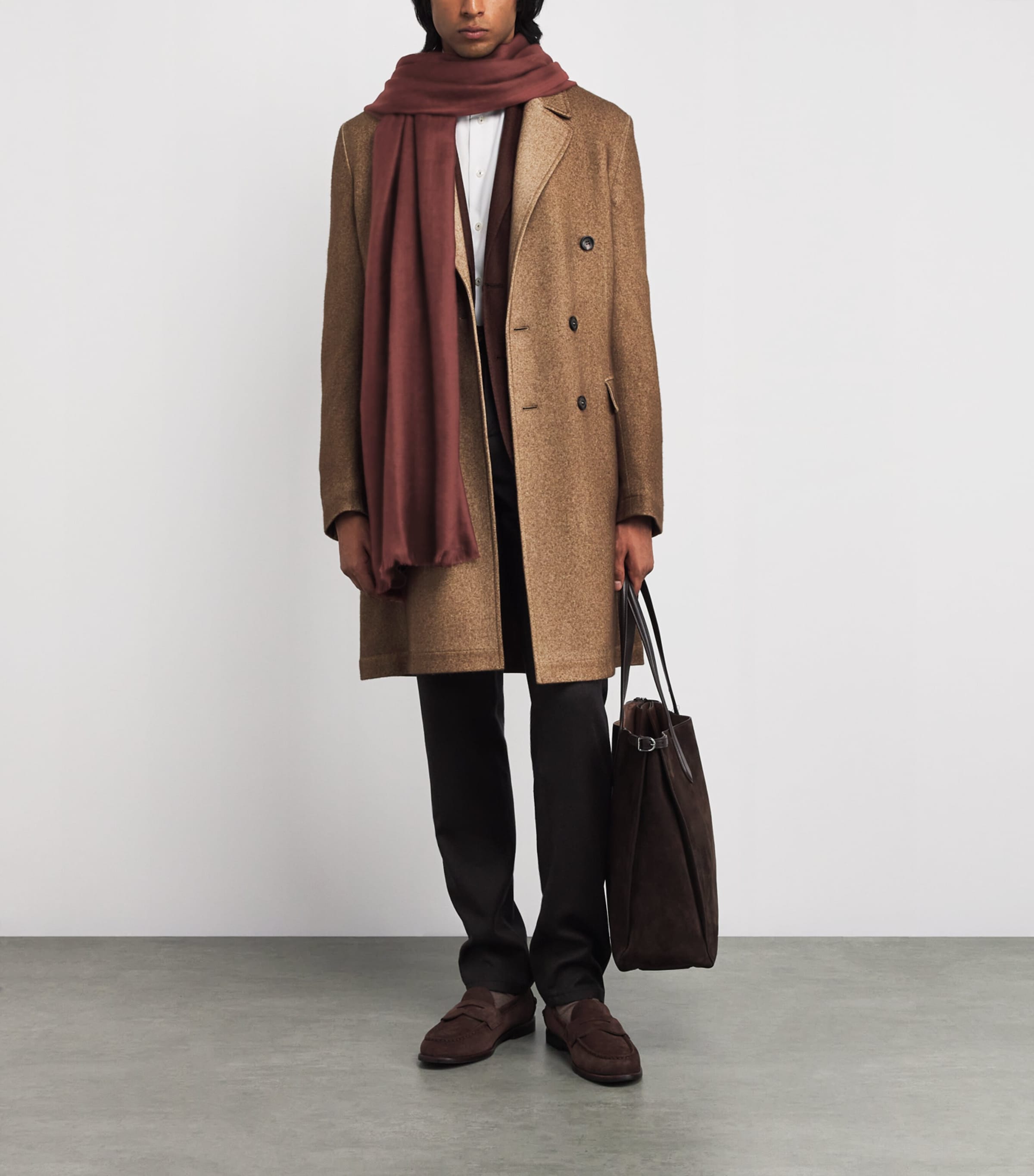 Cashmere Scarf DARK RED/31491 Image 2