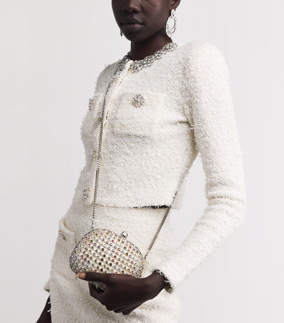 Crystal-Embellished Clutch Bag MULTI Image 5