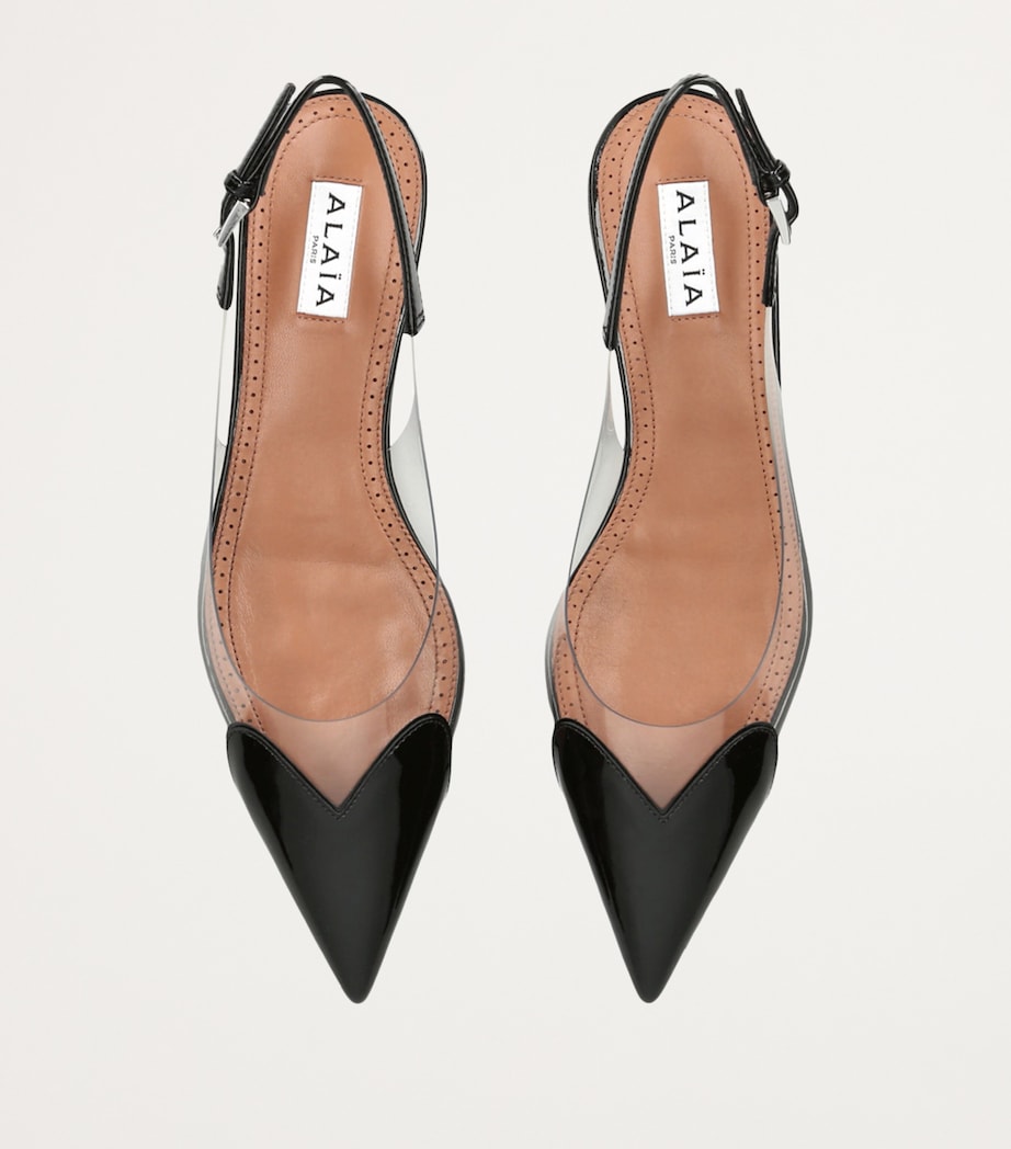 Alaïa Le Coeur Slingback Flats Black Image 4