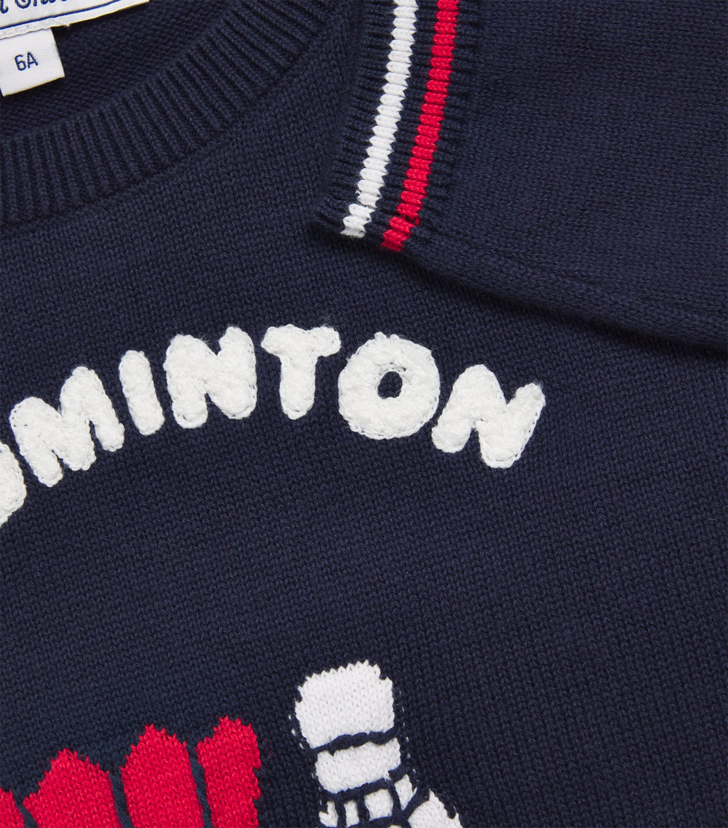 Cotton Badminton Sweater (5-12 Years) 4MARINE Image 3