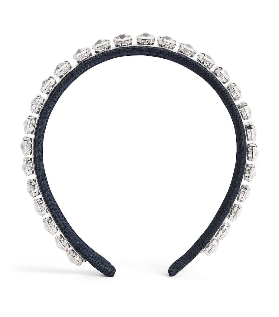 Mama Luma Crystal-Embellished Headband Navy Image 1