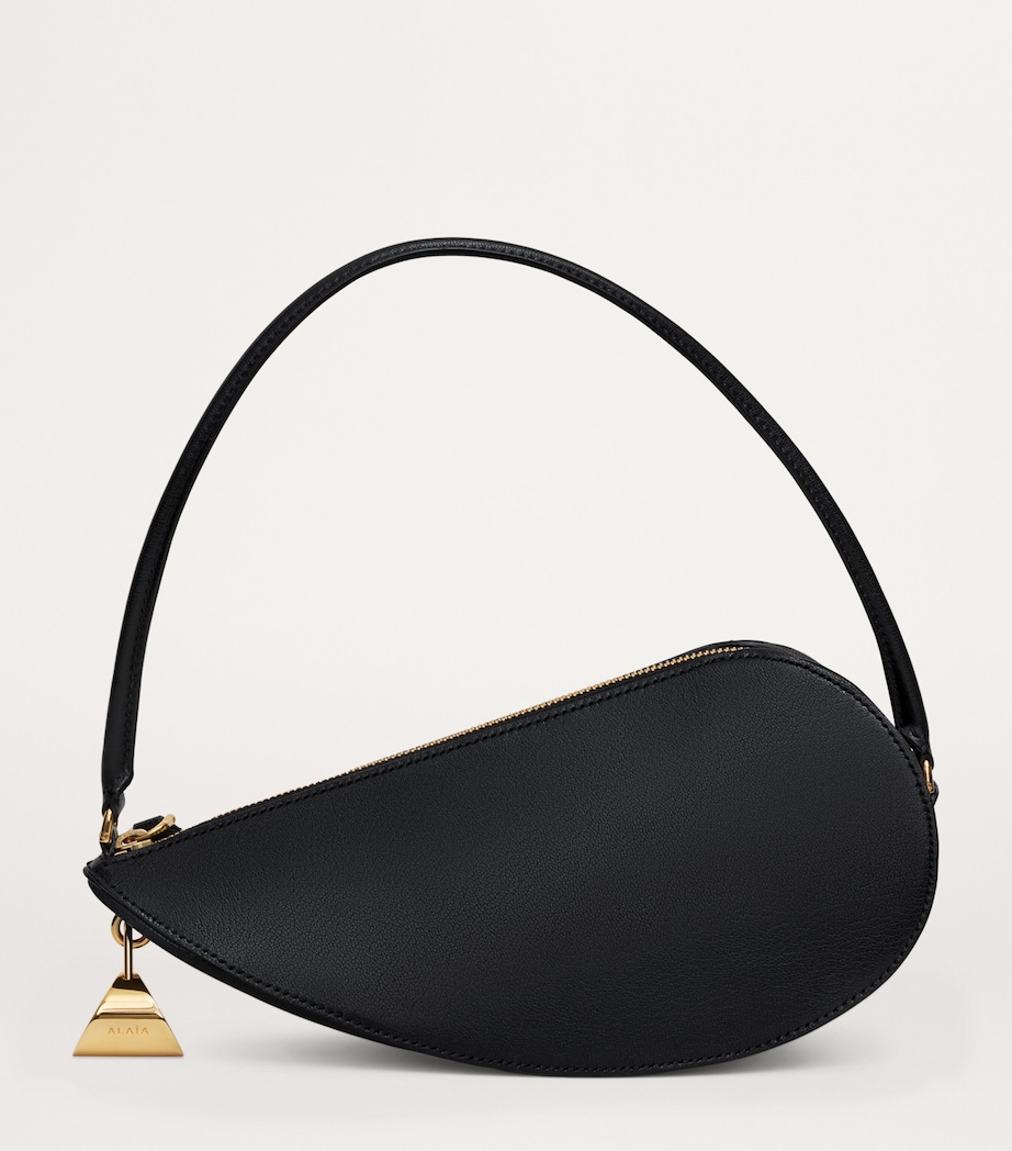 Alaïa Leather Le Demi-Coeur Shoulder Bag Noir Image 3