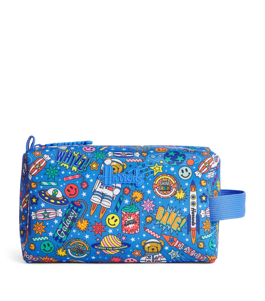 Harrods Pop Rocket Wash Bag Blue Image 1