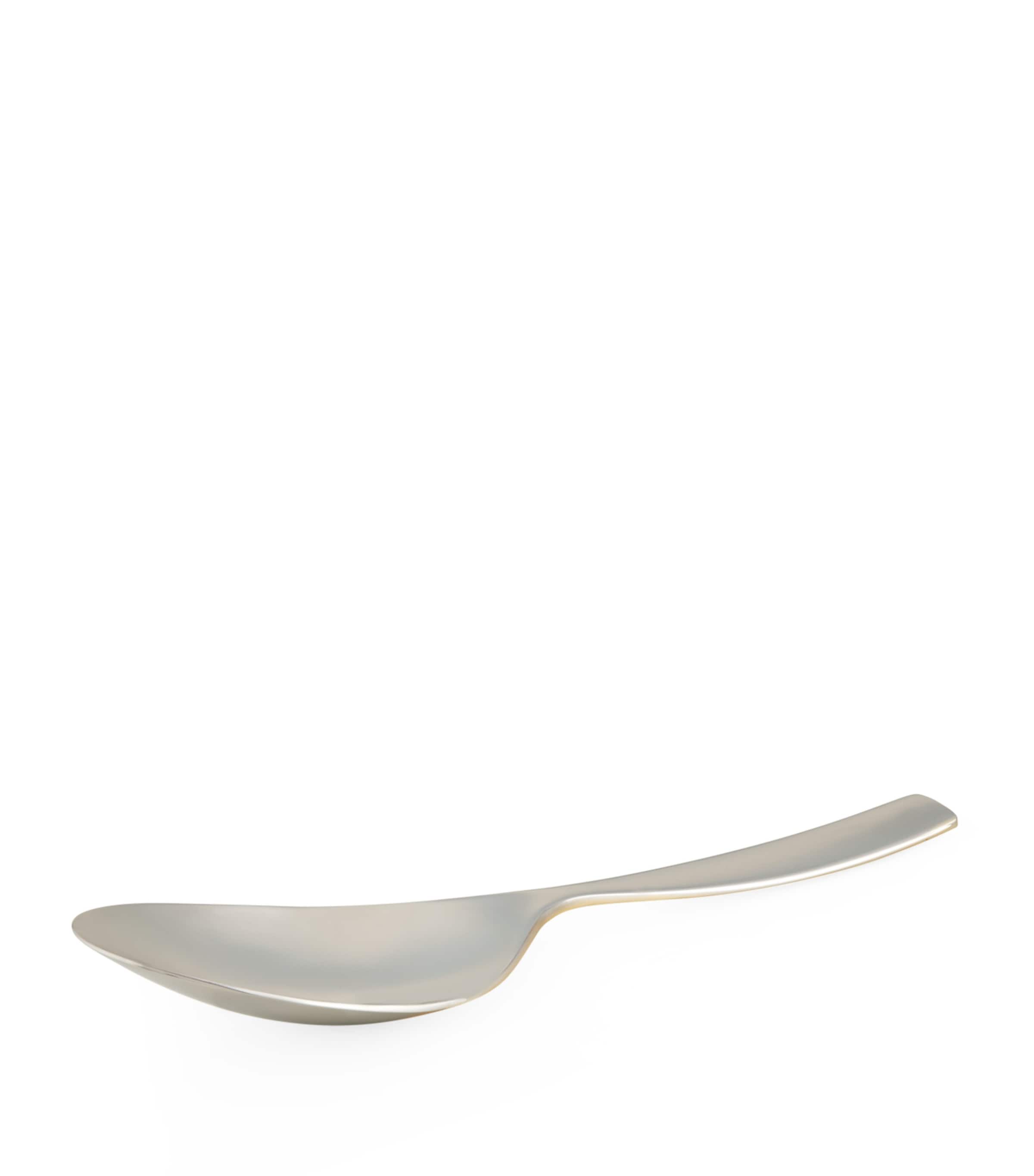 ALESSI DRESSED 24 KARAT GOLD-PLATED SERVING SPOON