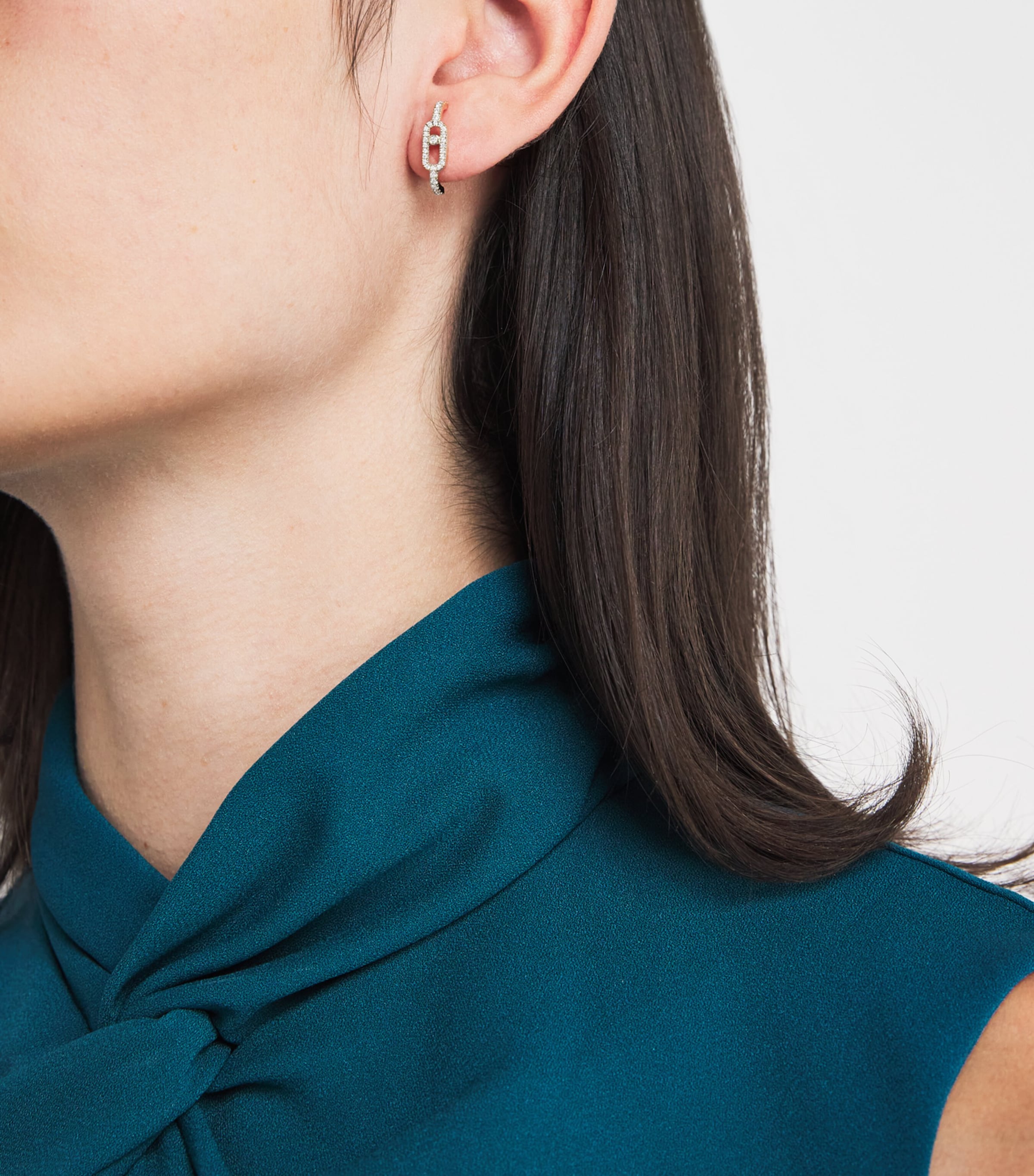 Yellow Gold and Diamond Move Uno Single Clip Earring YELLOW GOLD Image 2