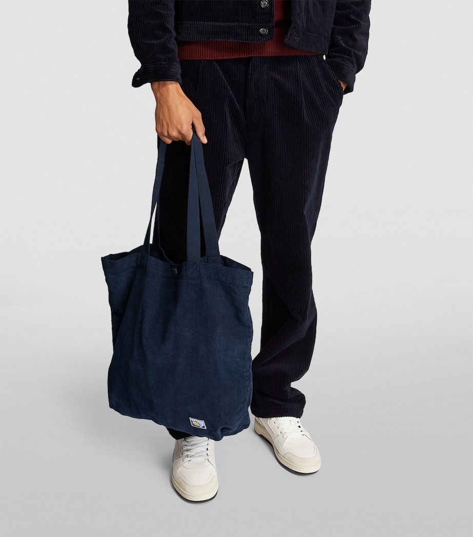 Corduroy Tote Bag NAVY Image 5