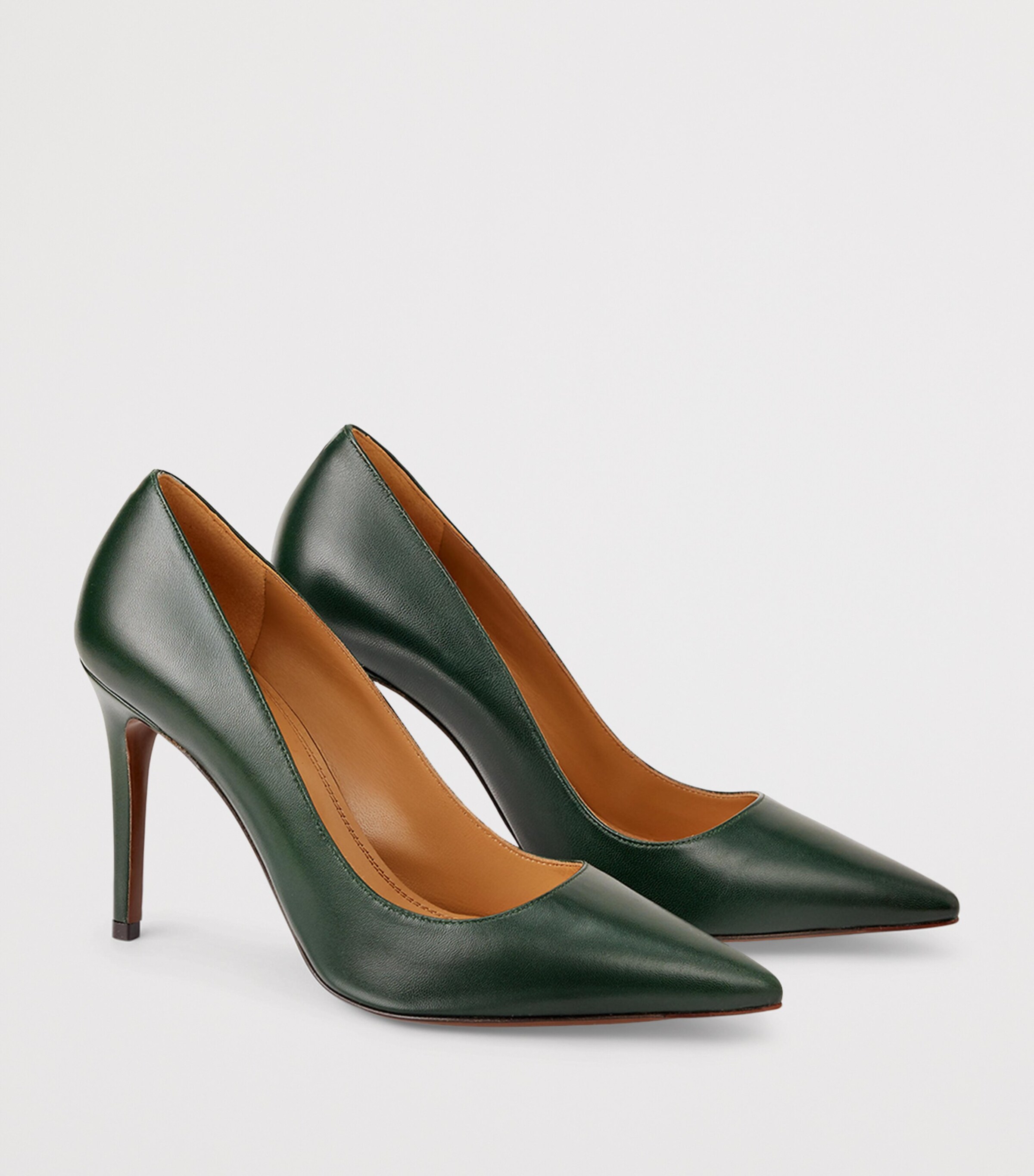 Goatskin Tenney Pumps 95 DARK RACING GREEN Image 4