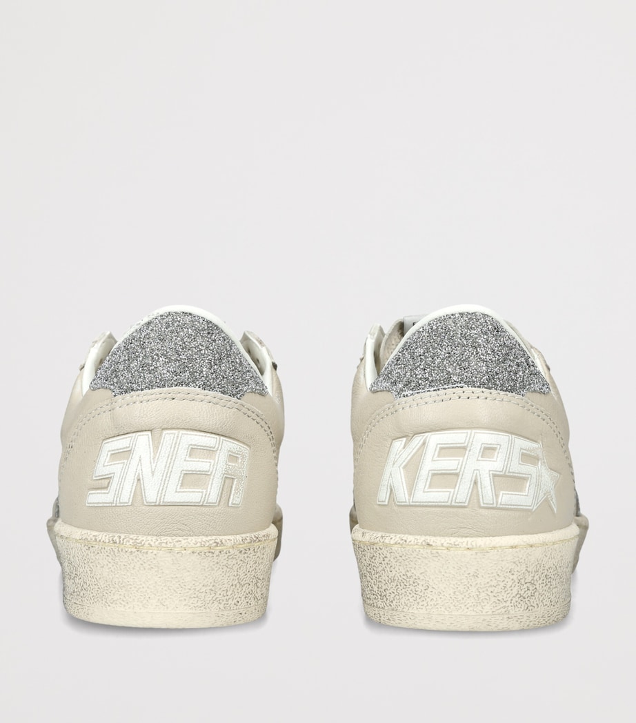 Golden Goose Leather Ball Star Sneakers Cream Comb Image 2