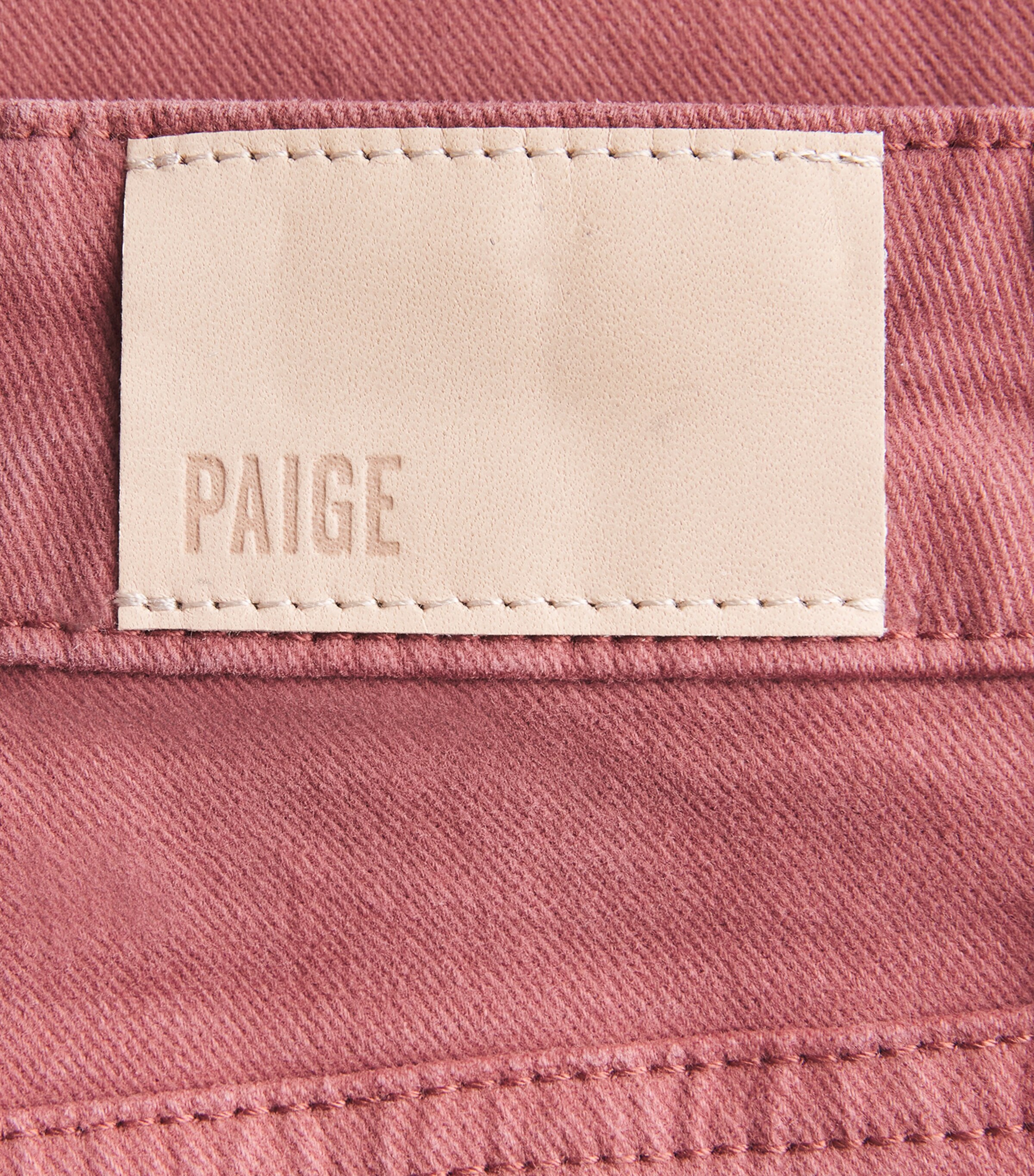 PAIGE Womens Anessa Wide-Leg Jeans Vintage Brick Berry Image 6
