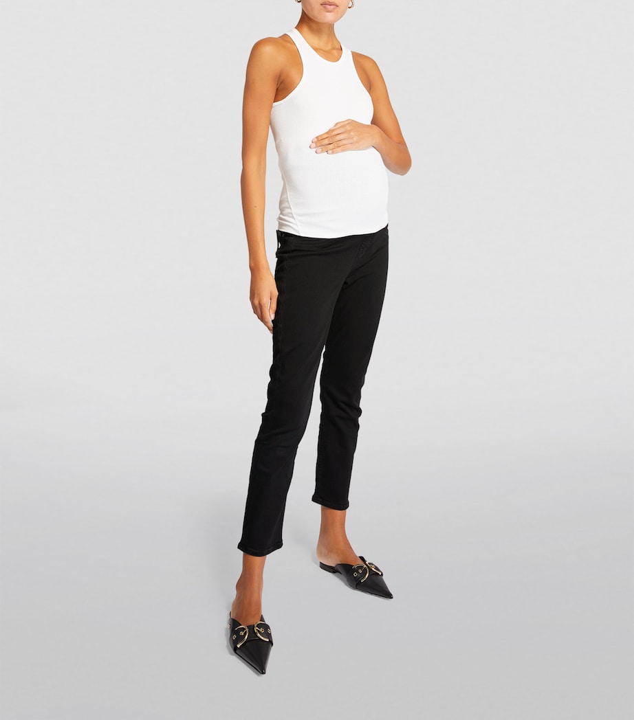 Maternity Straight Jeans BLACK Image 2