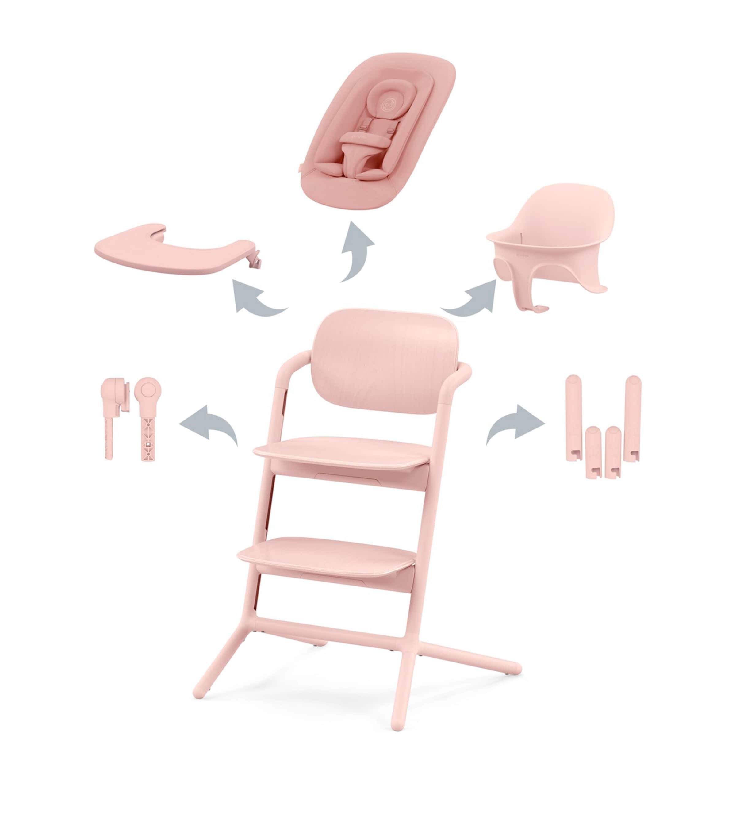 LEMO Highchair 4-In-1 Set - Pearl Pink PEARL PINK Image 3