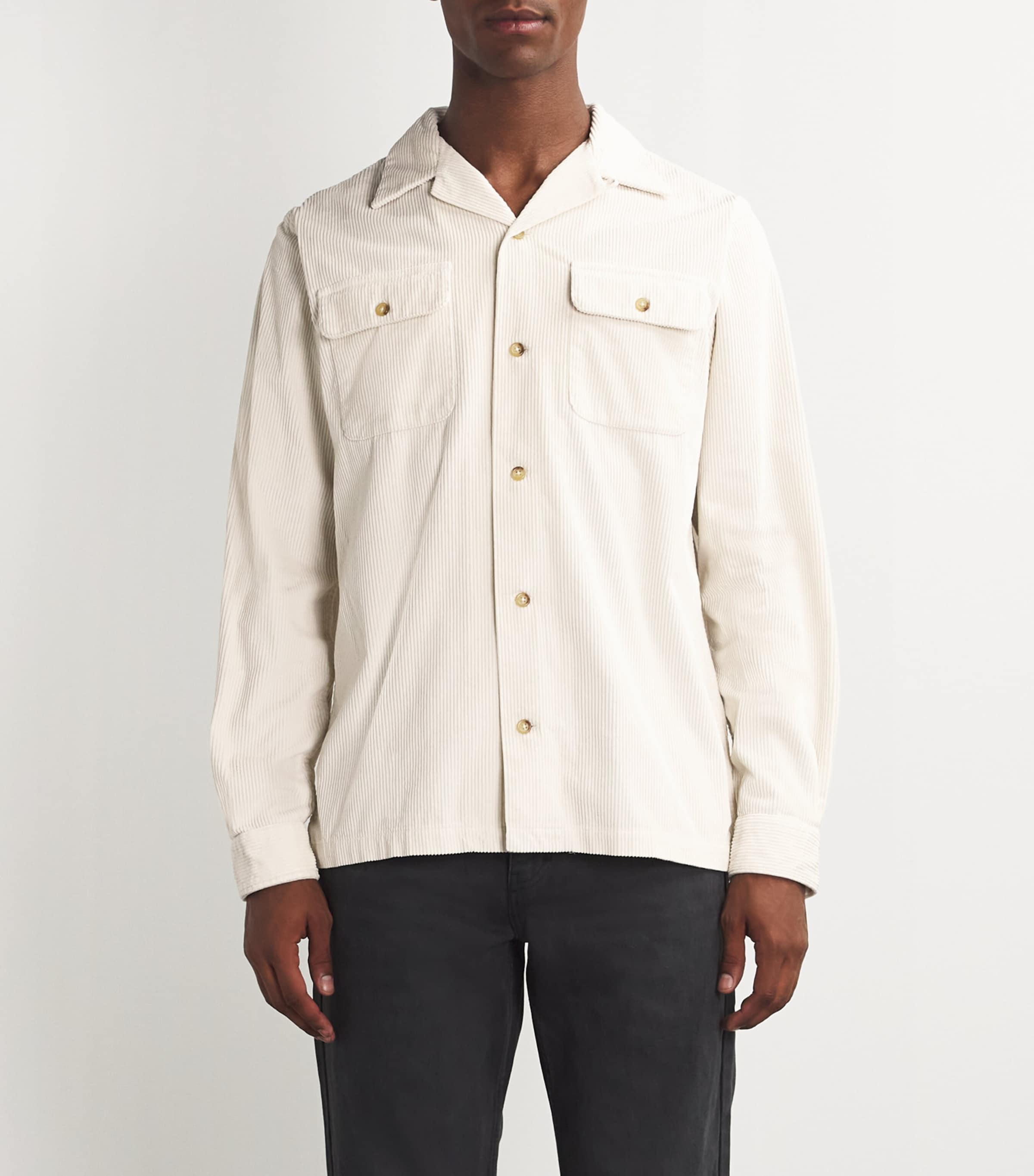 Polo Ralph Lauren Mens Corduroy Shirt Natural Image 3