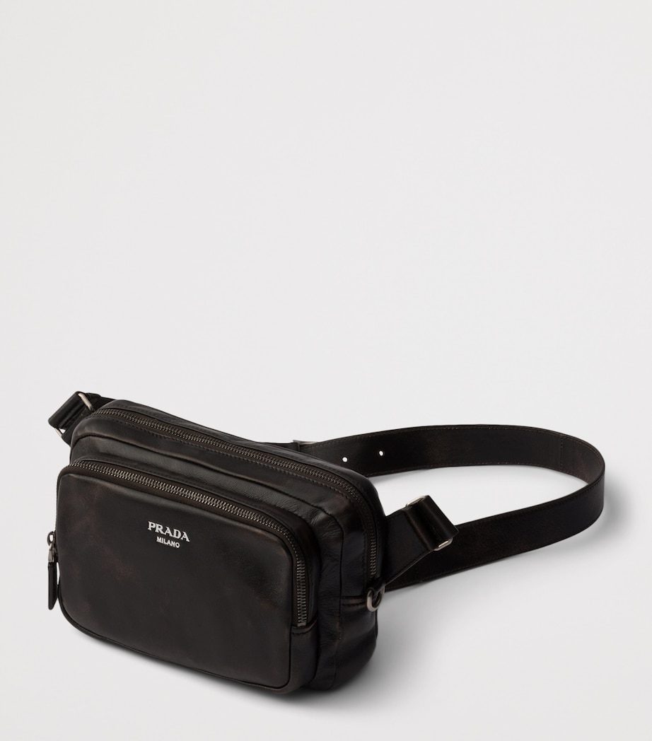 Prada Leather Cross-Body Bag Brown Image 3