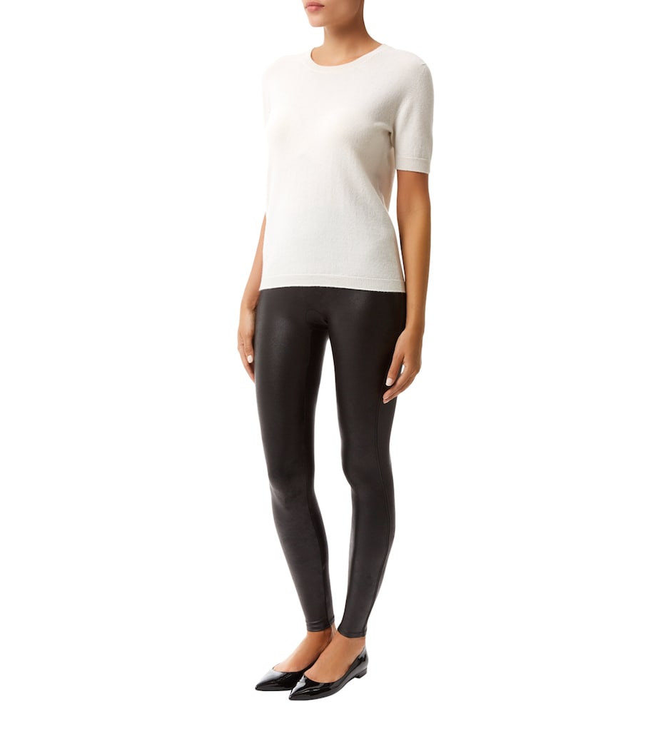 SPANXshape Faux Leather Leggings BLACK Image 2
