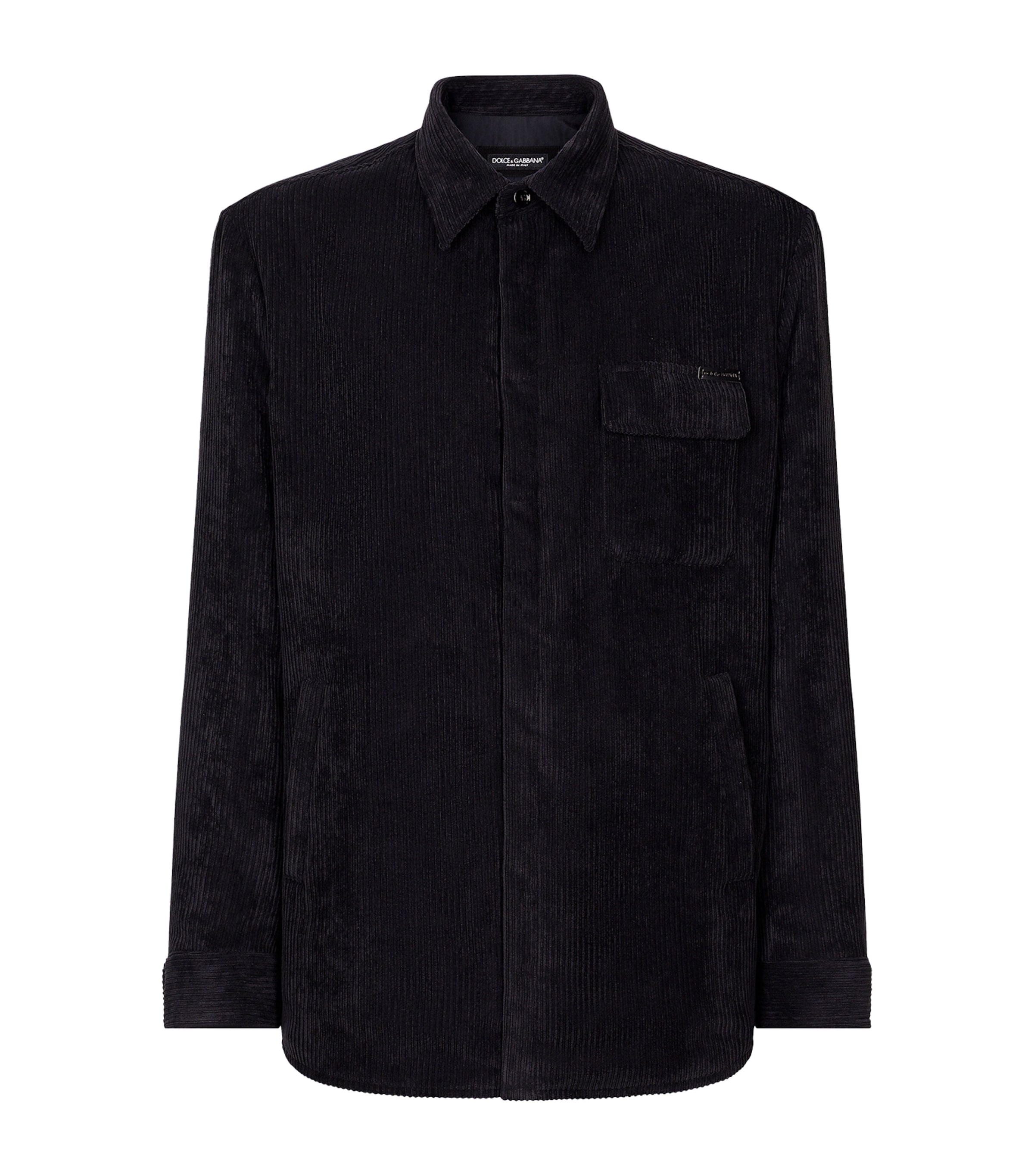 Corduroy Shirt N0000-BLACK Image 1