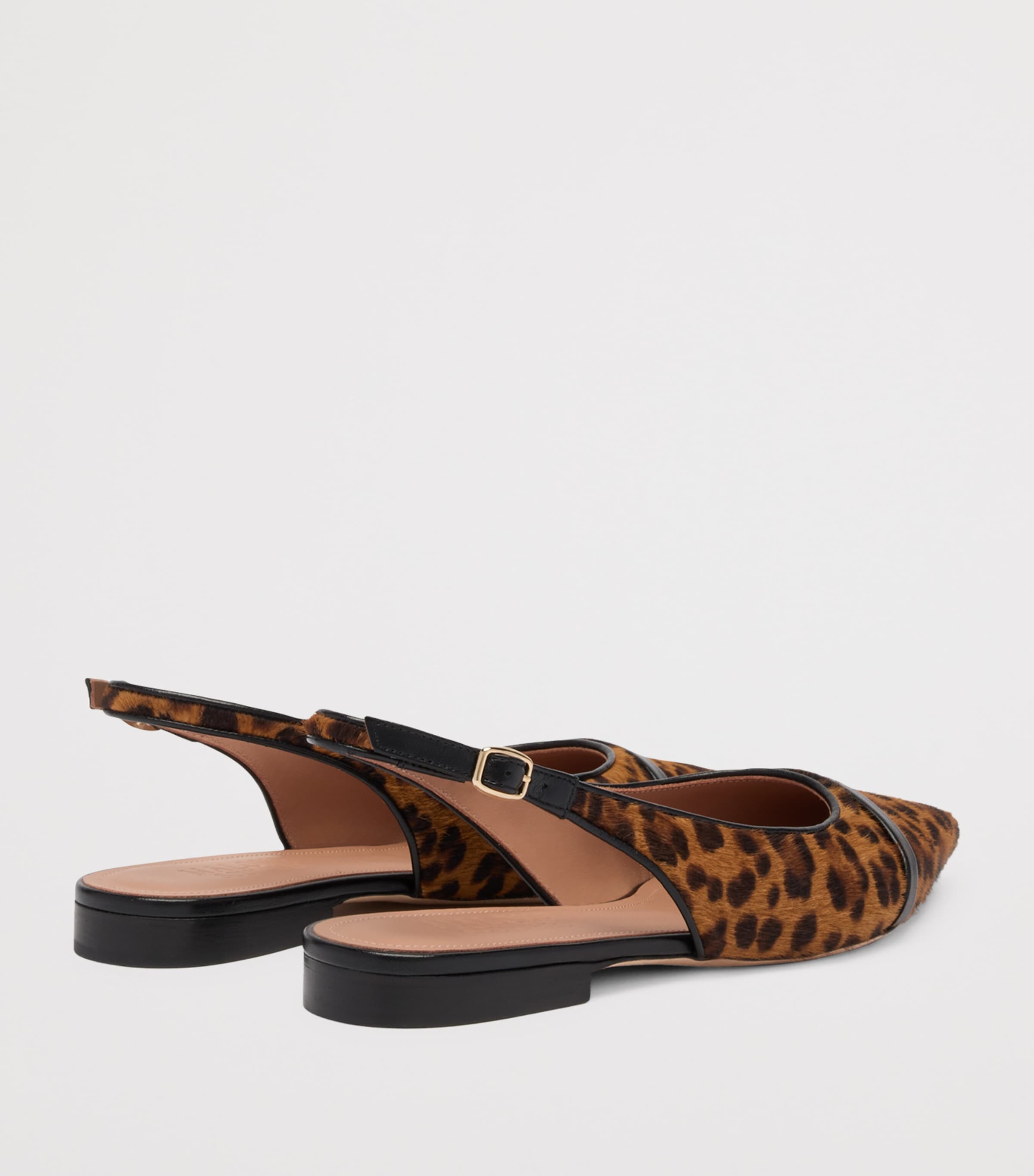 Suede Jama Slingback Flats BROWN Image 4