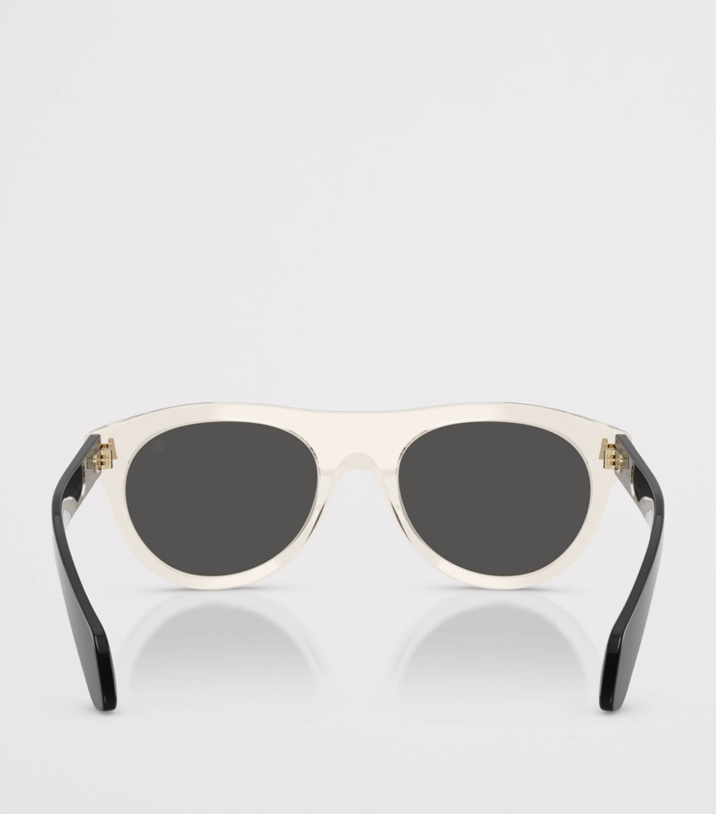 Moncler Splash Round Sunglasses White Image 4