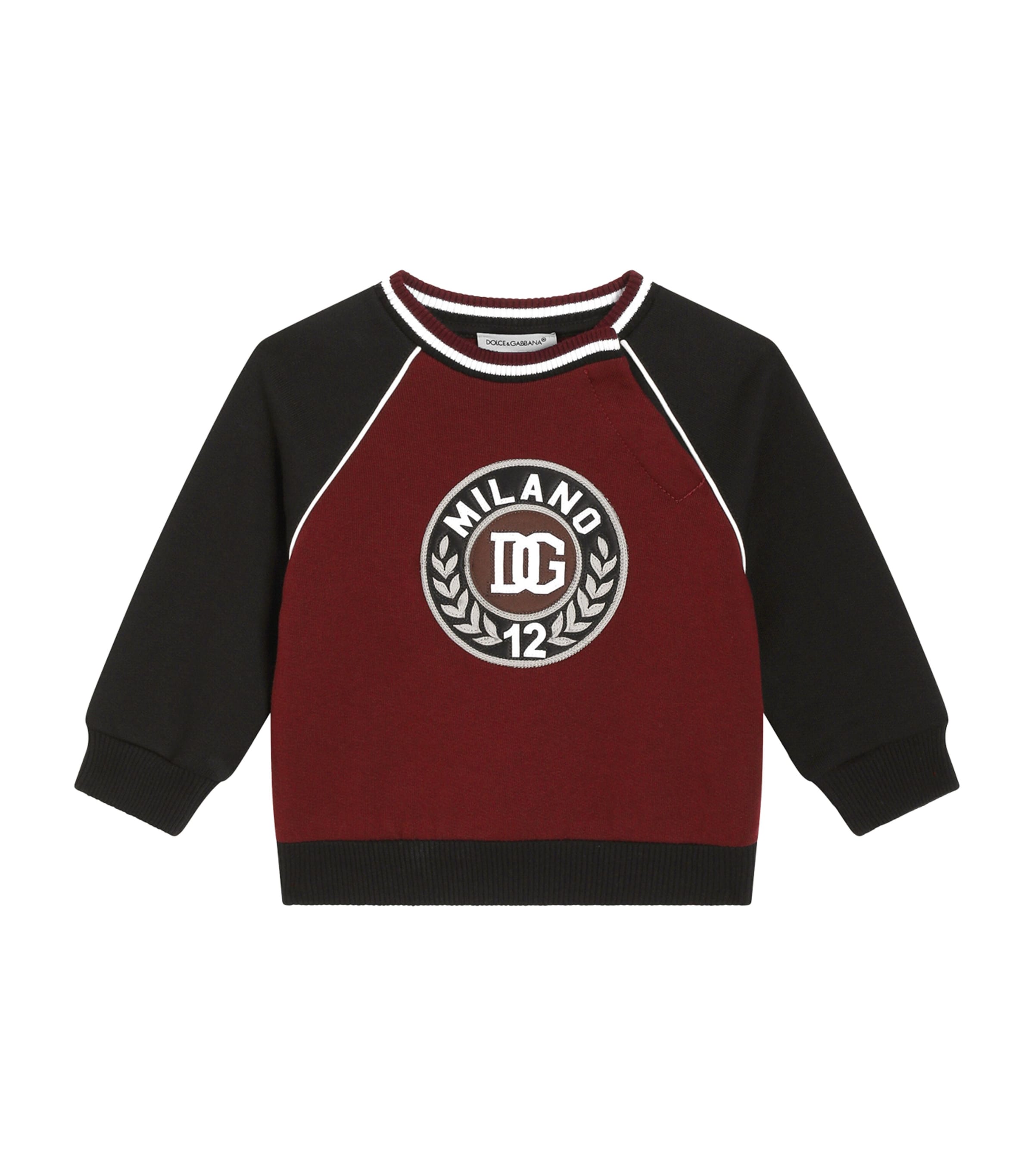 Dolce&Gabbana Kids Cotton Logo Varsity Sweatshirt (3-30 Months) Image 1