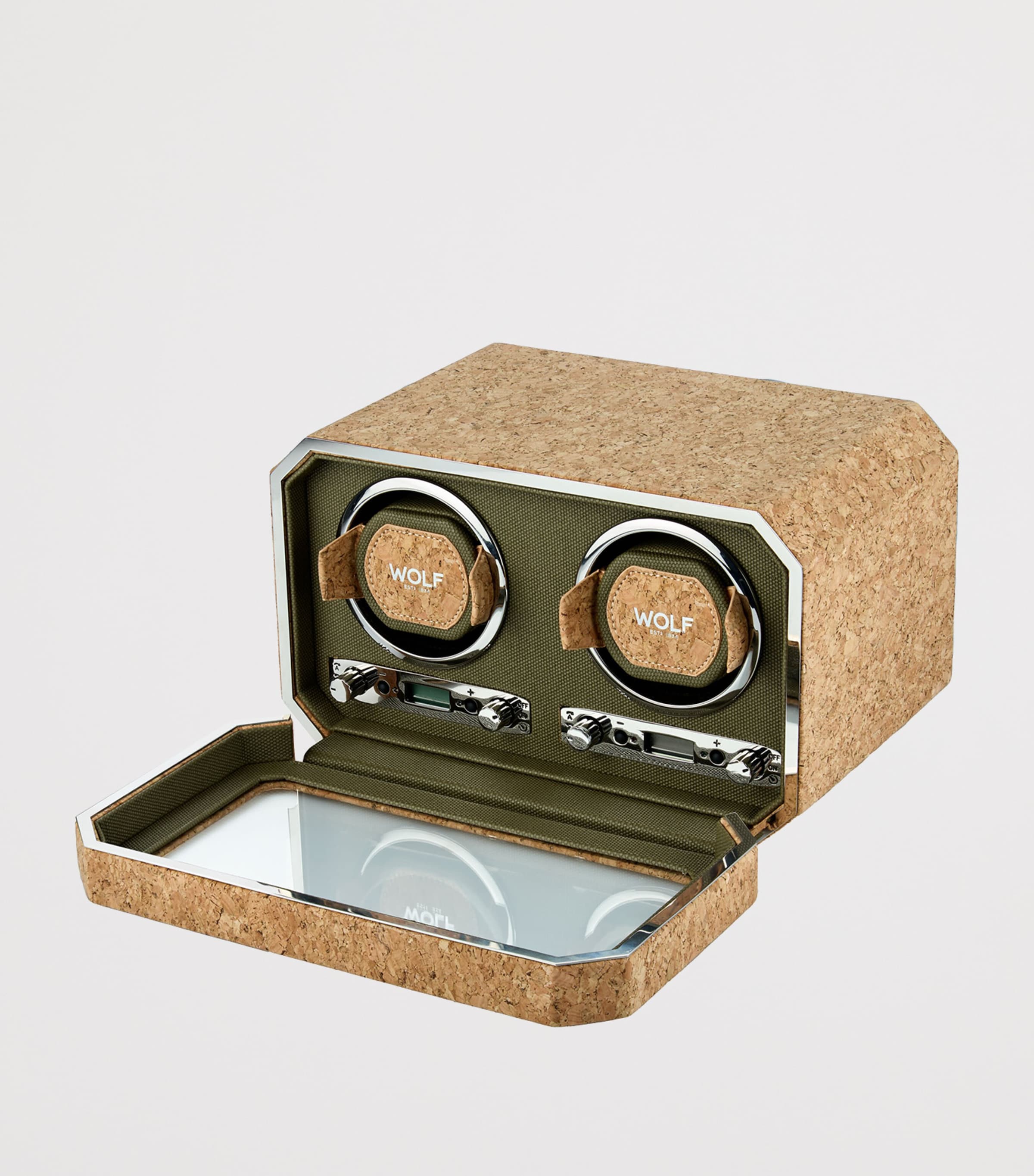 WOLF Cortiça Double Watch Winder Cork Image 3
