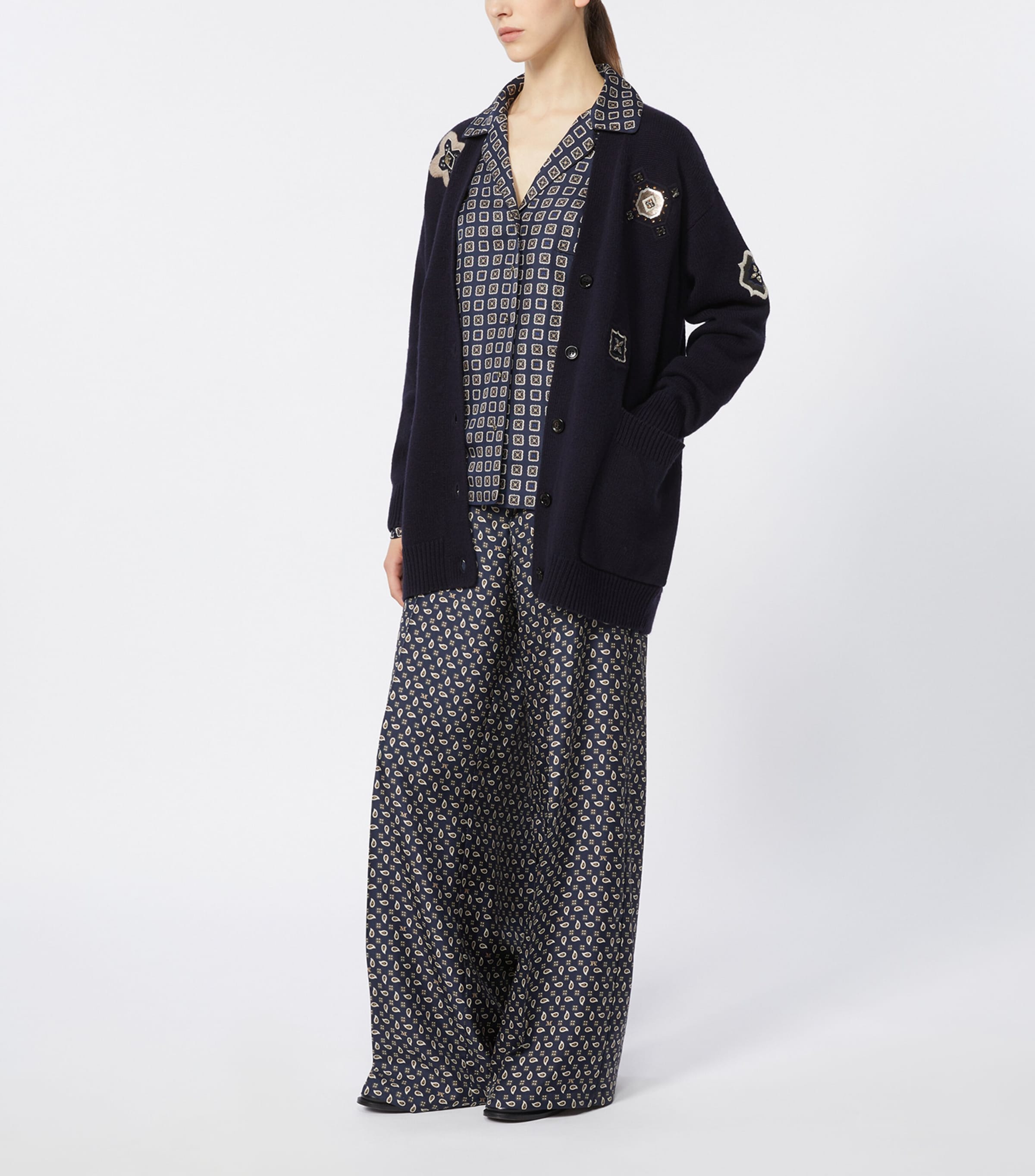 Silk Printed Shirt ULTRAMARINE Image 2