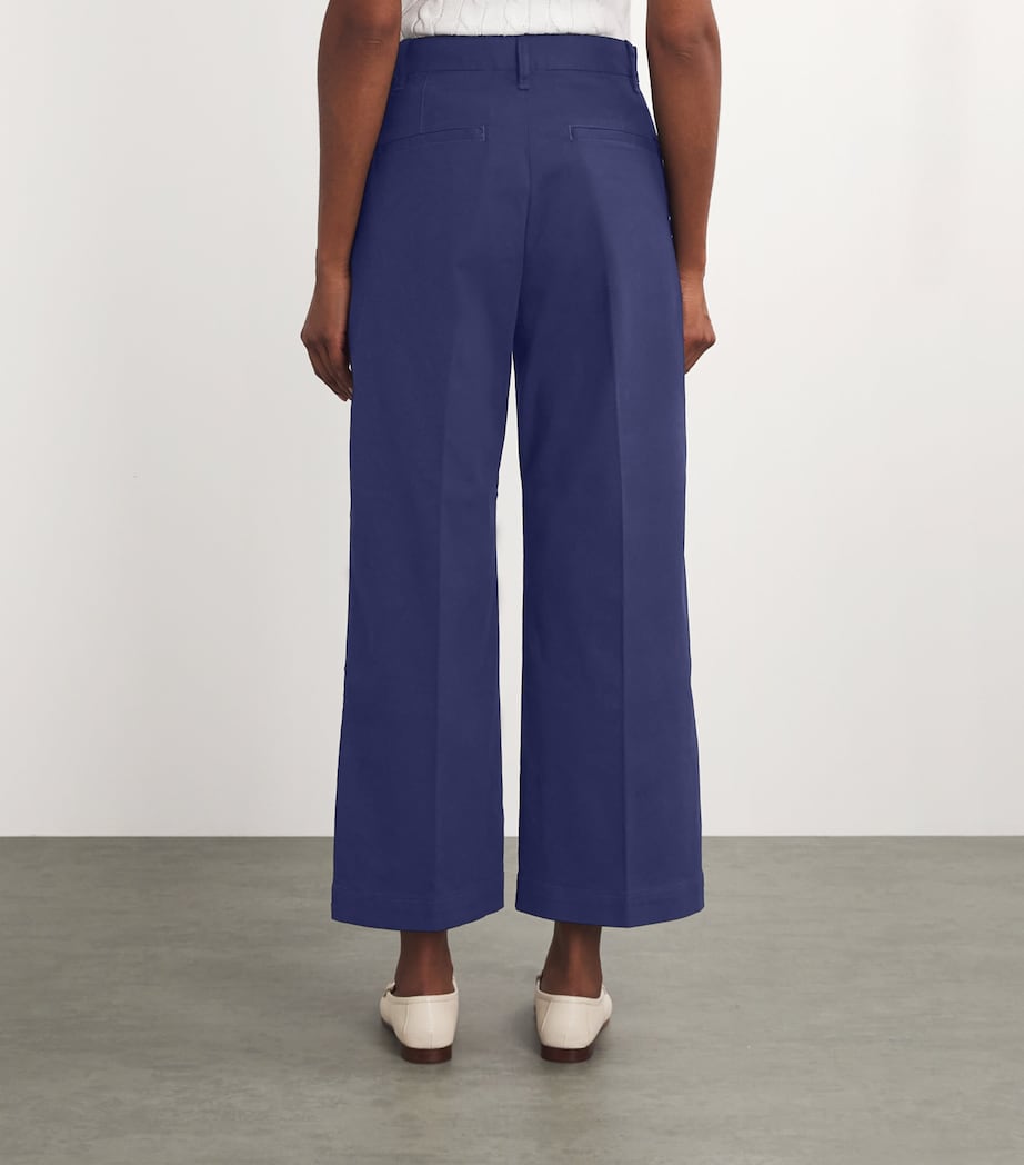 Wide-Leg Tailored Trousers NEWPORT NAVY Image 4