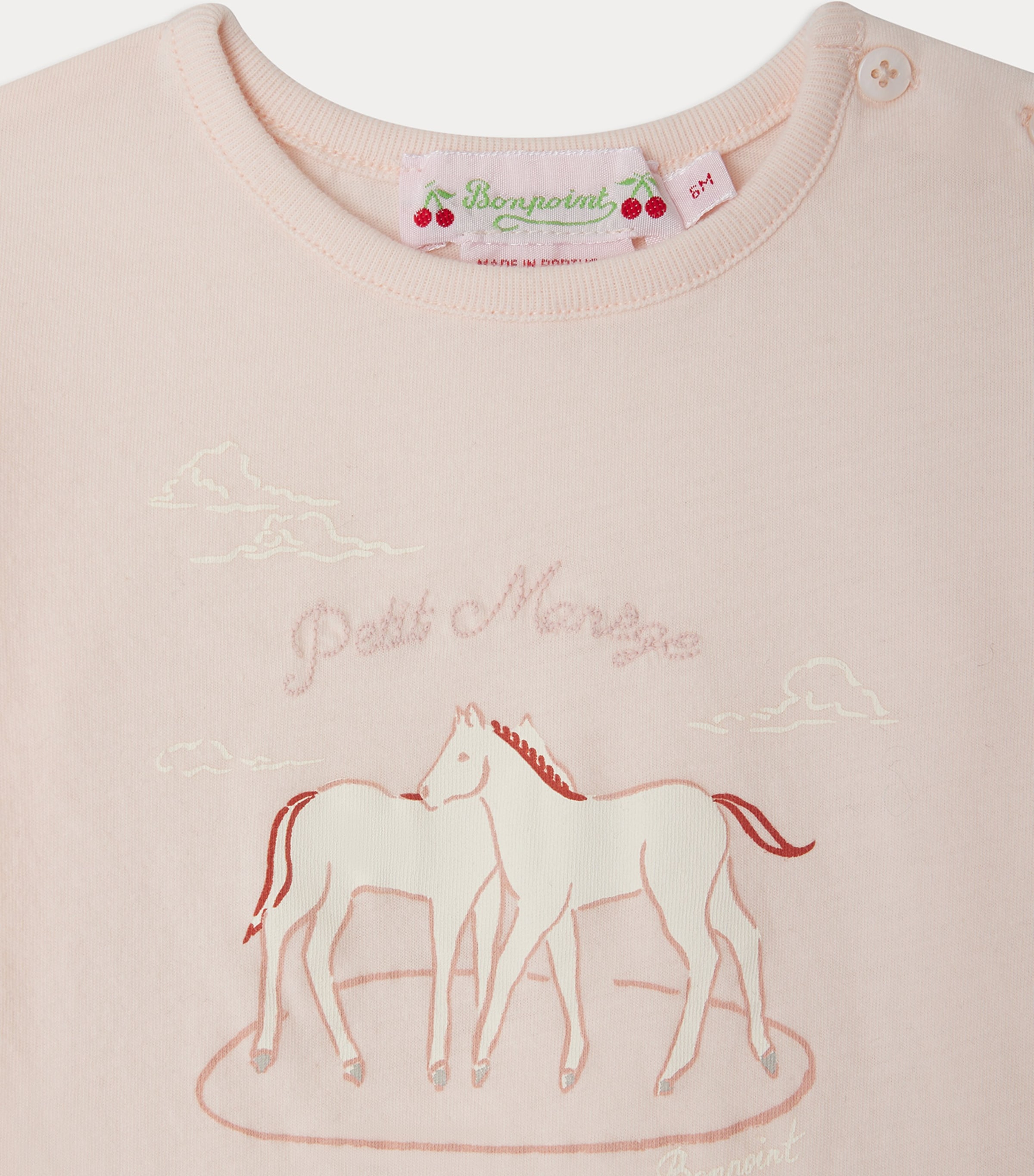 Long-Sleeve Riding School T-Shirt (6-18 Months) UPB ROSE Image 3